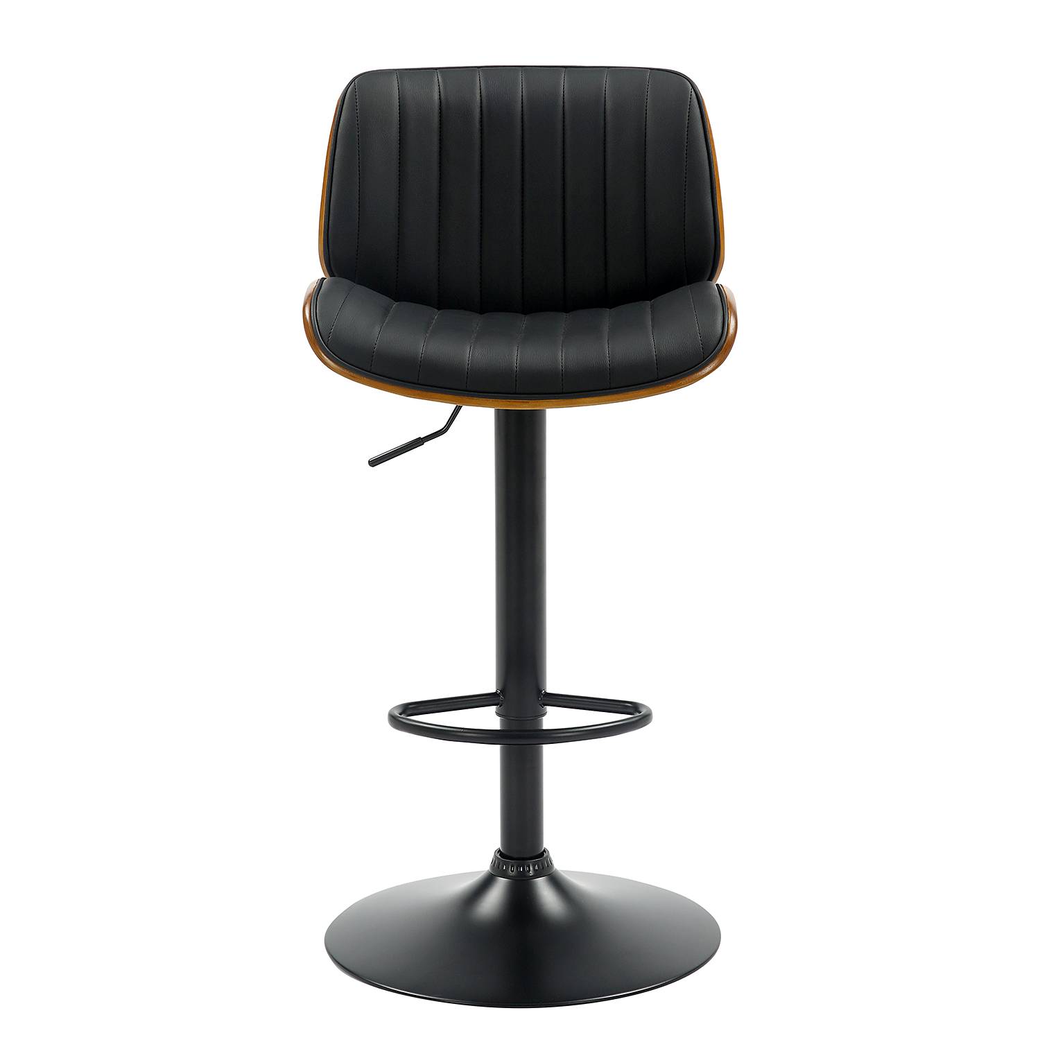 Bar stool Bercoli faux leather black