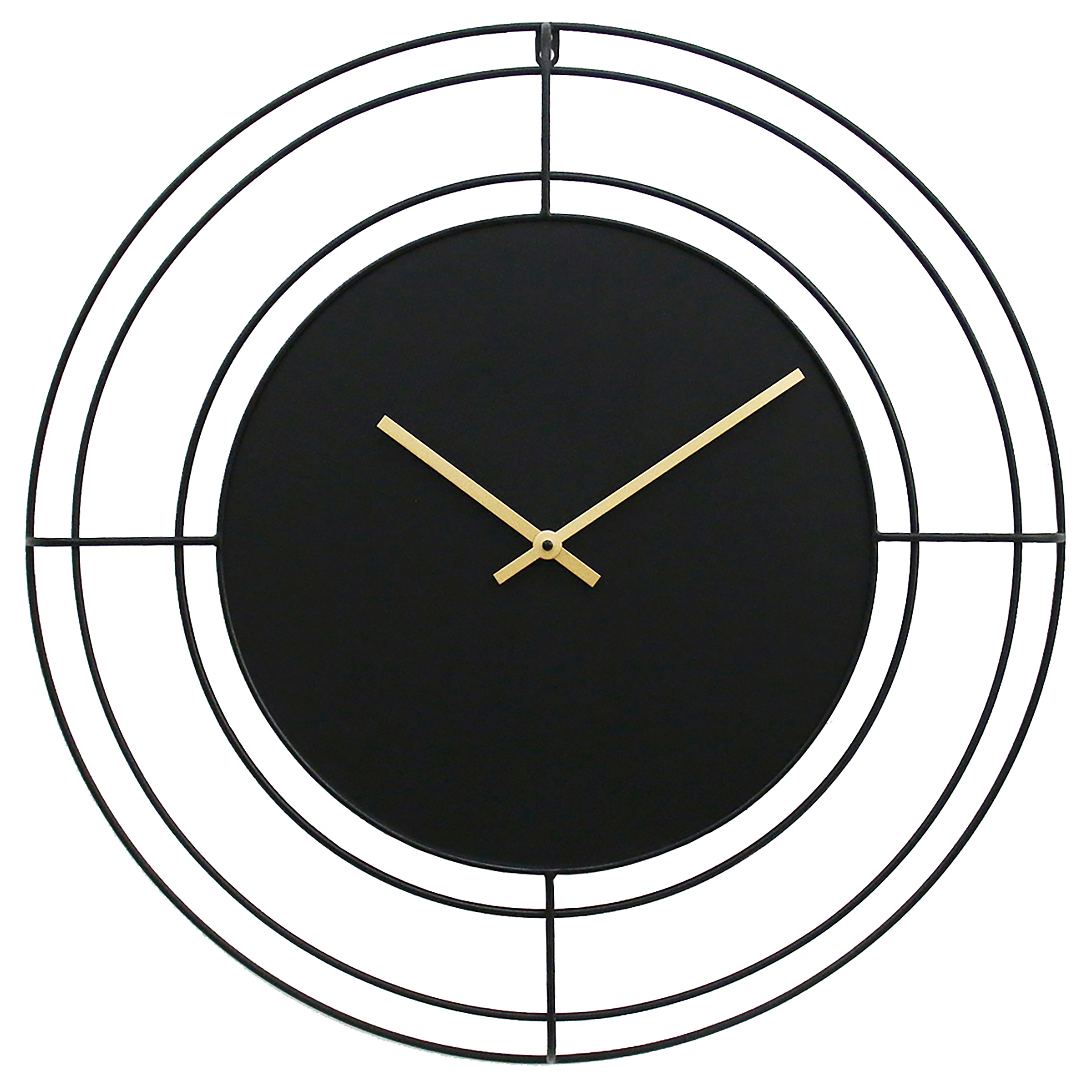 Wanduhr Bonticou Metall Schwarz