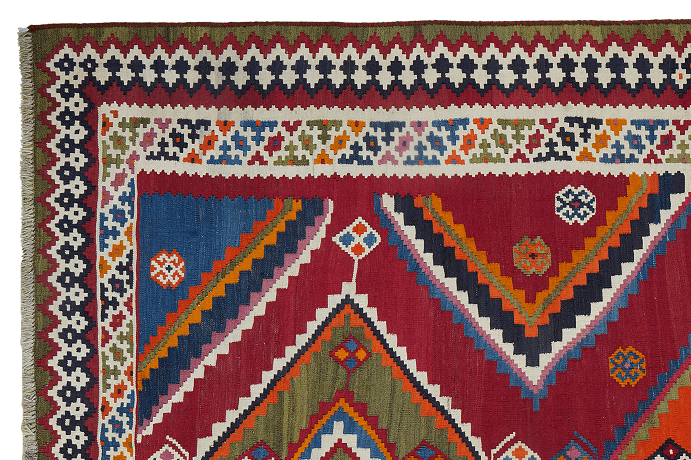 Kilim Gashgai Teppich Mehrfarbig