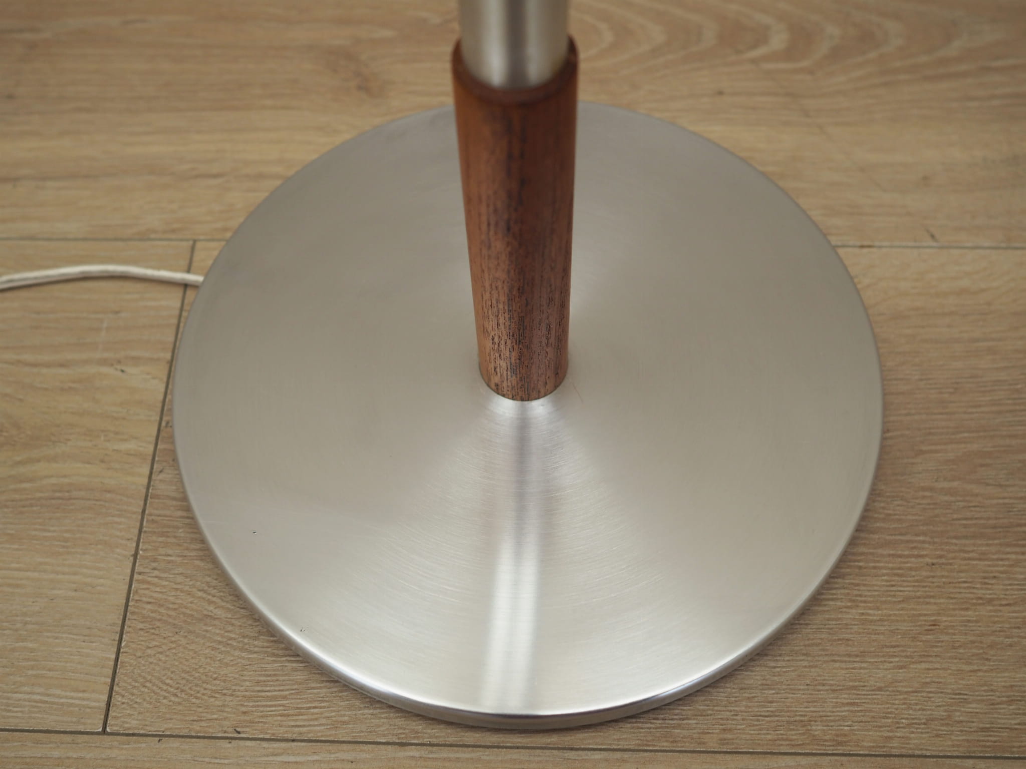 Vintage floor lamp metal plastic beige 1970s