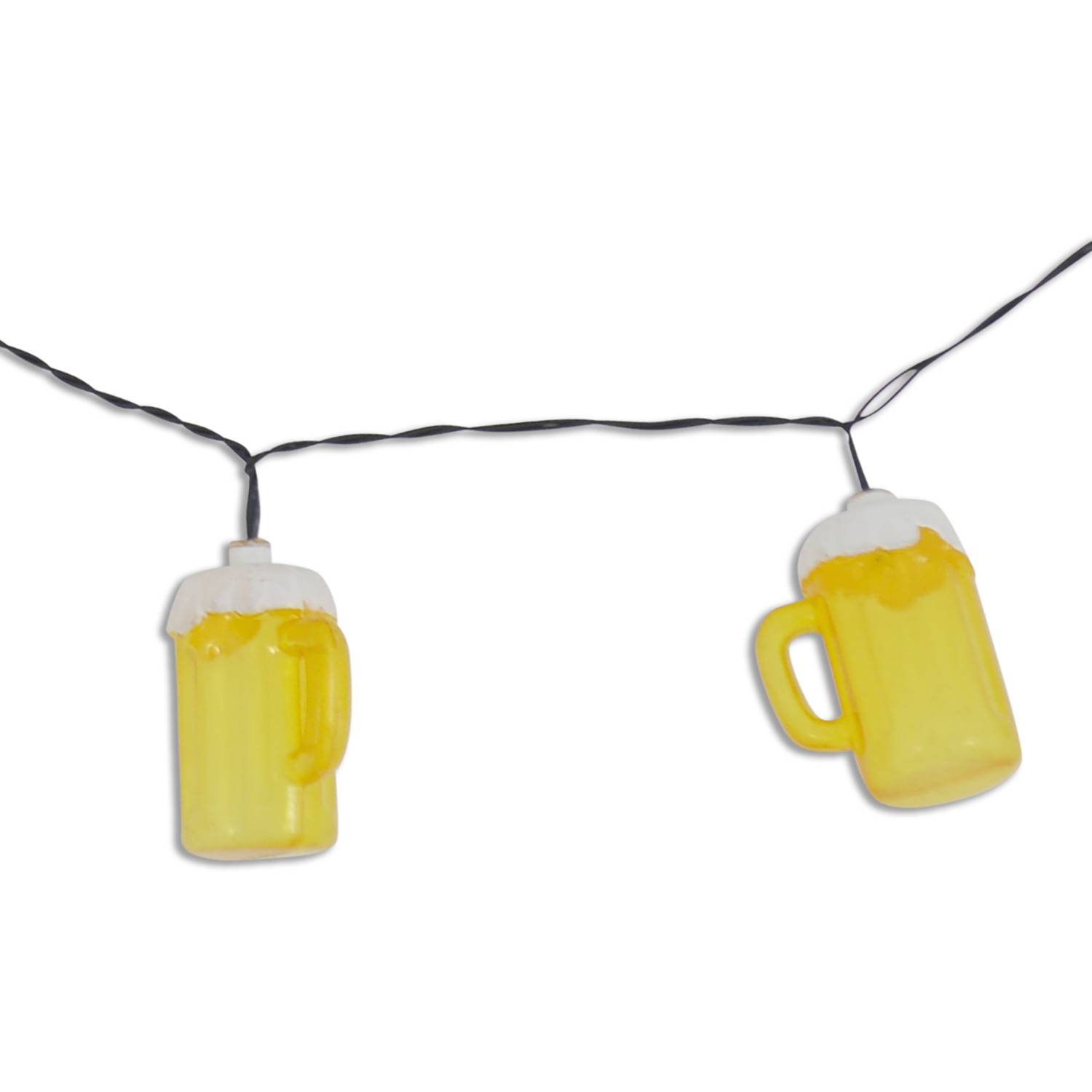 LED-Lichterkette Bierkrug Acrylglas 20-flammig