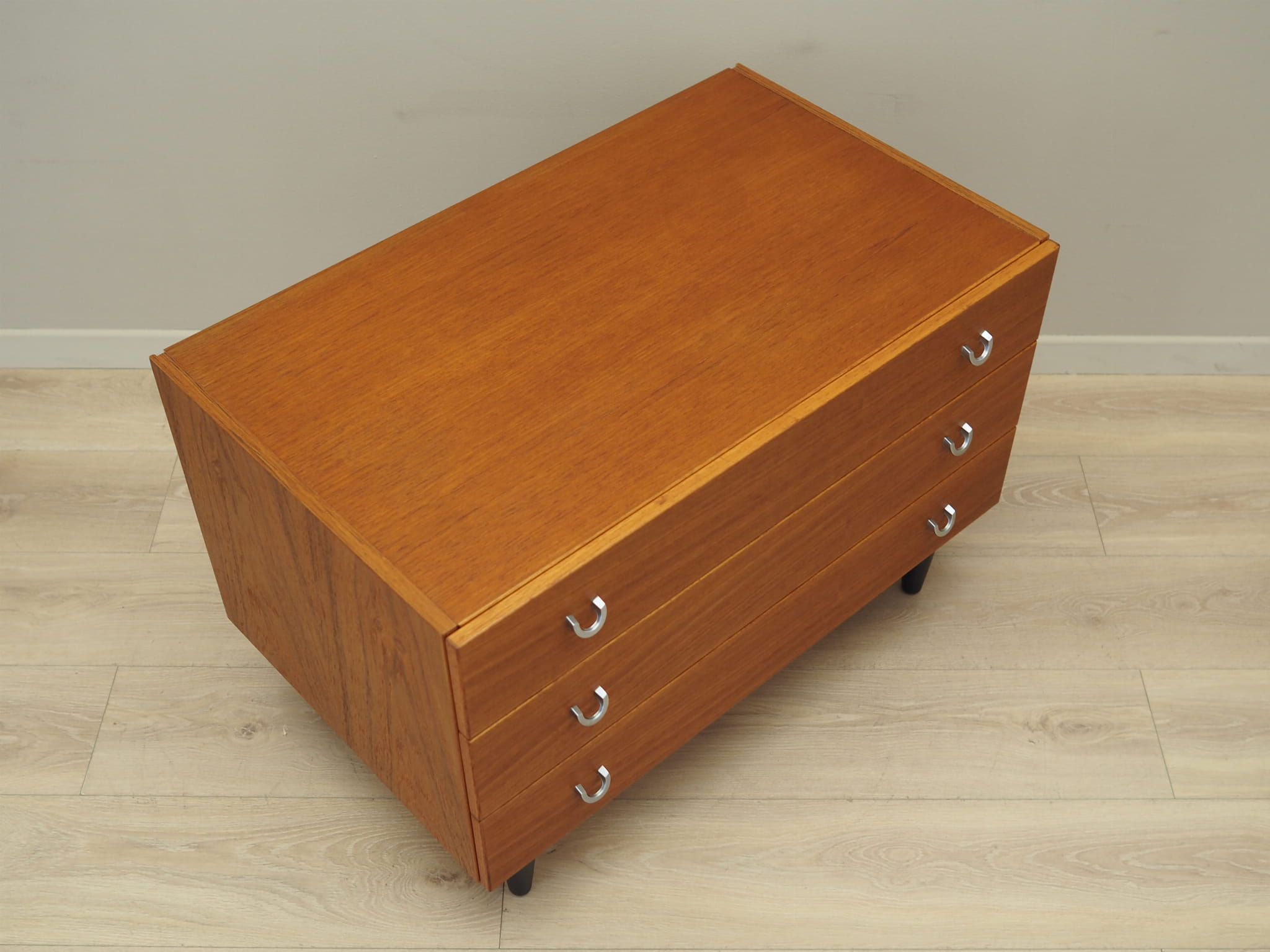 Vintage Kommode Teakholz Braun 1970er Jahre