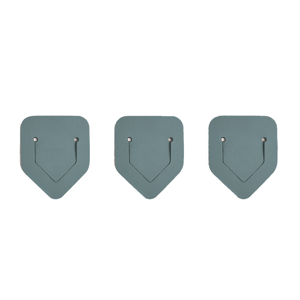 3x Urban Bookmarks 100% Recycled Leather Eucalyptus