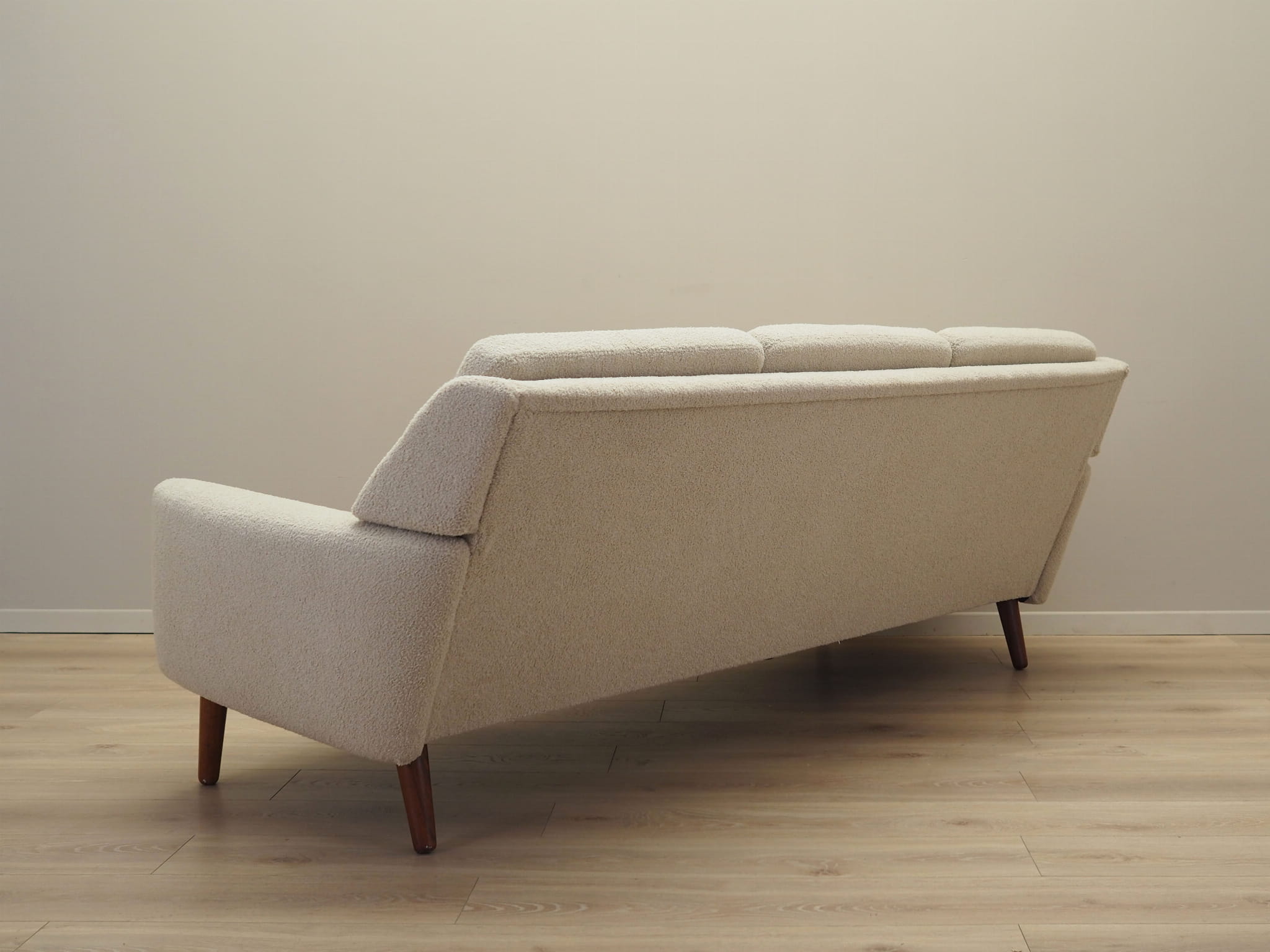 Sofa Textil Creme 1970er Jahre