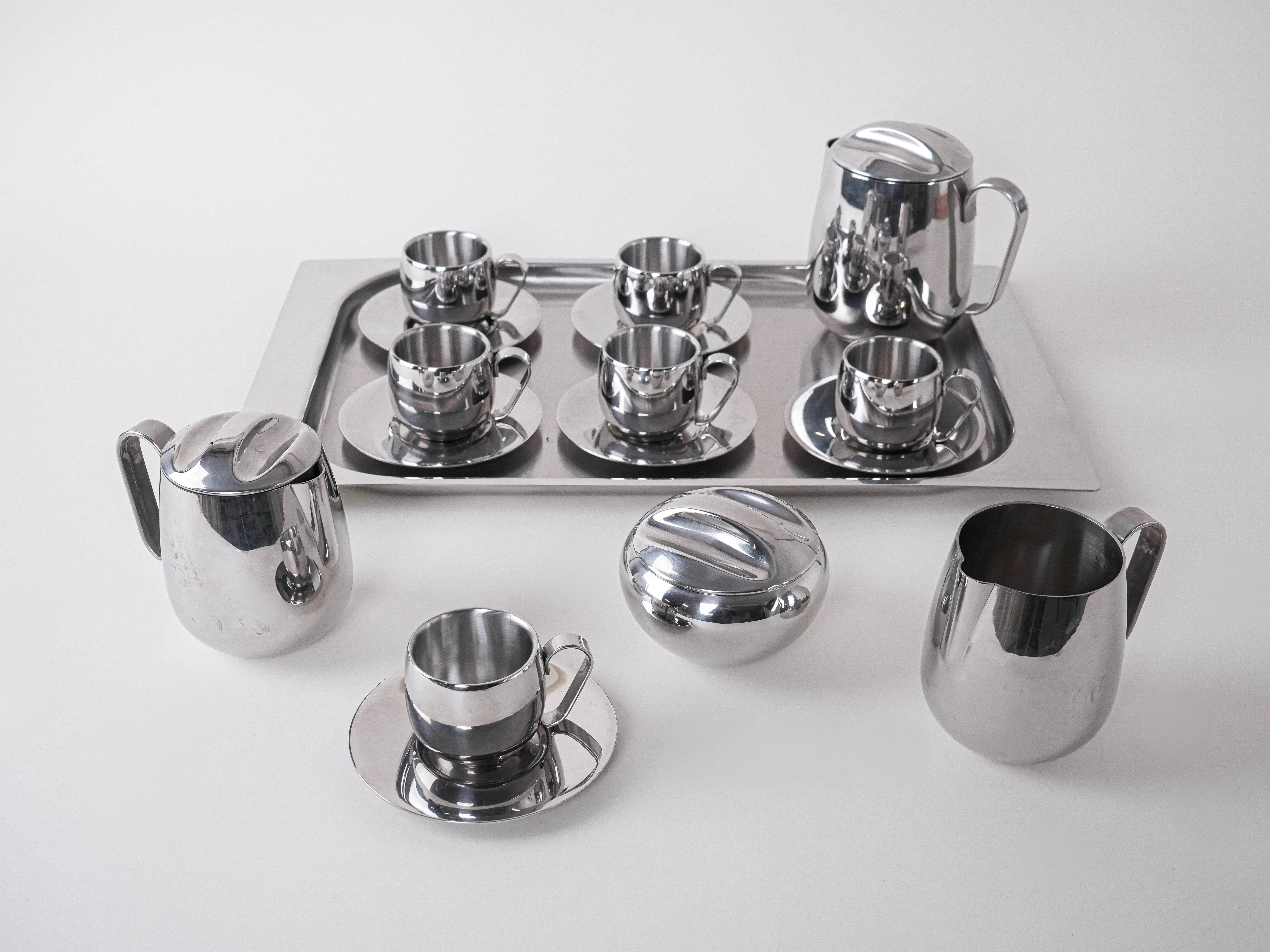 Kaffee- und Tee-Service Silber