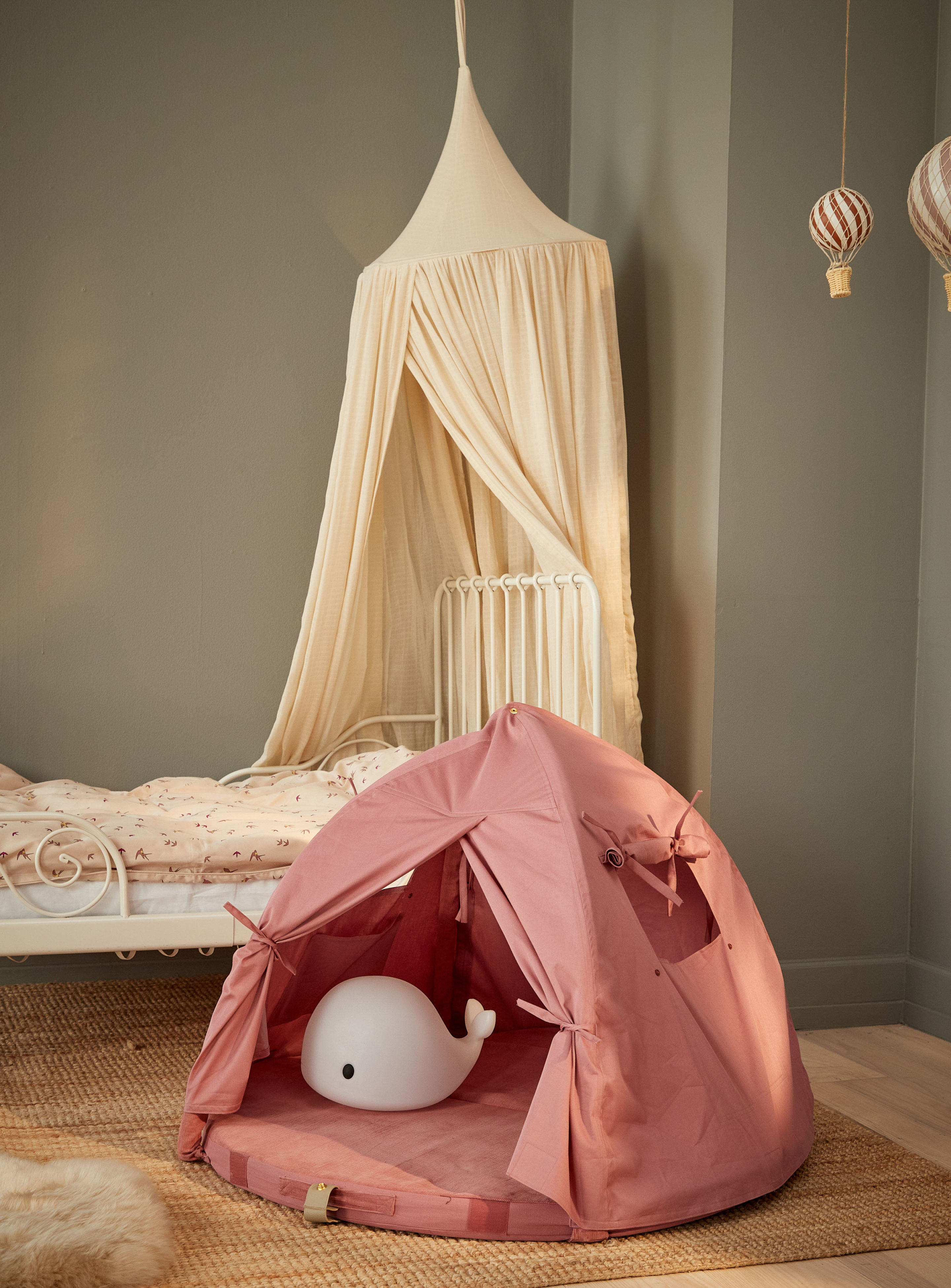 Loui UV-Cover für Spielmatte Baumwolle Vintage Rose