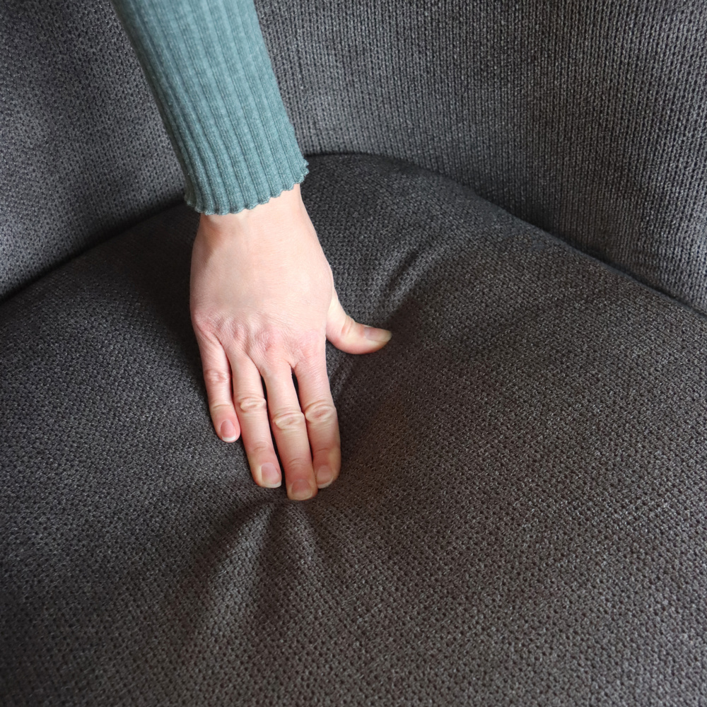 HAYRIVER 2-seater sofa fabric gray