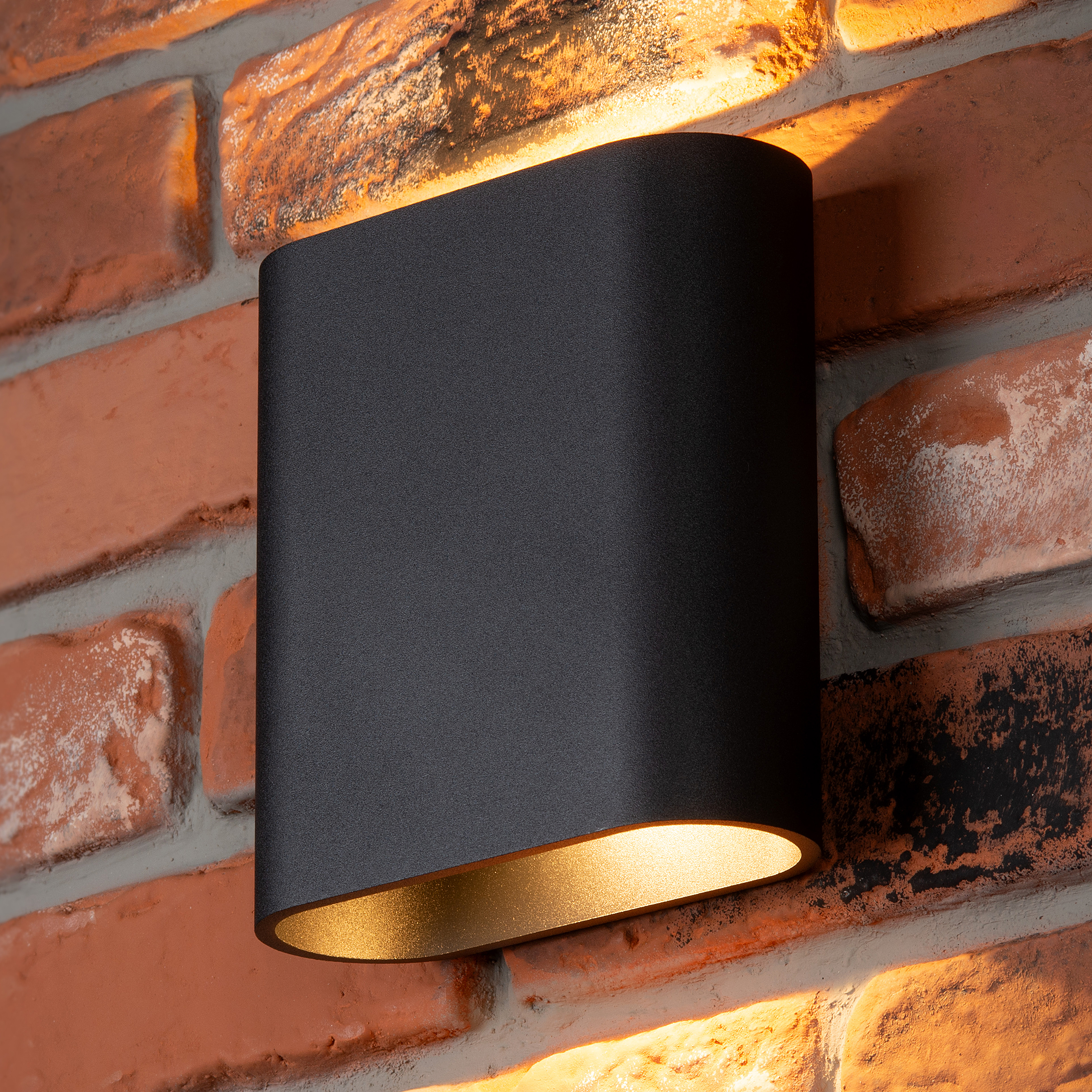 Außenwandleuchte Atila Aluminium Schwarz