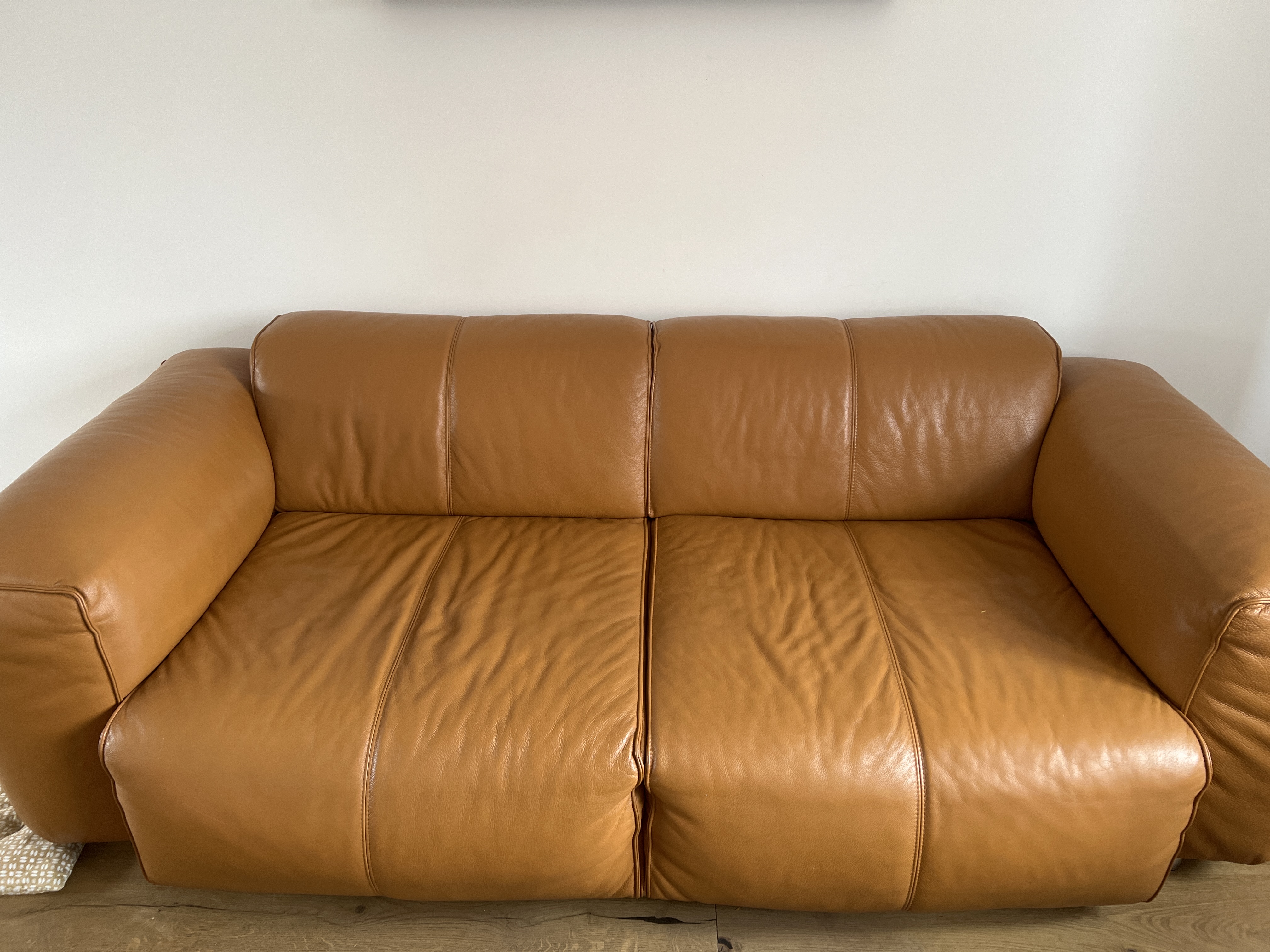 Hudson Sofa Leather Brown