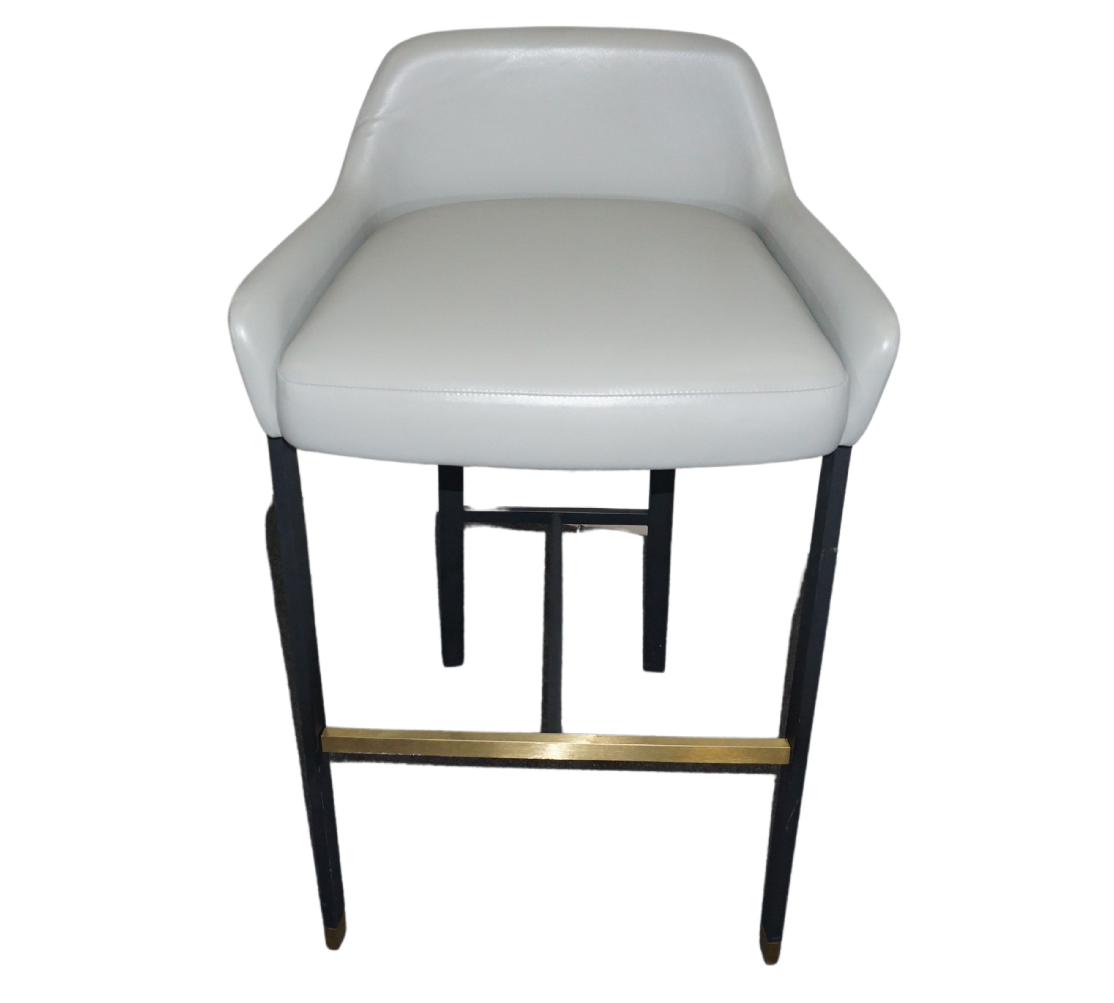 Blink SH750 Barstuhl Leder Grau