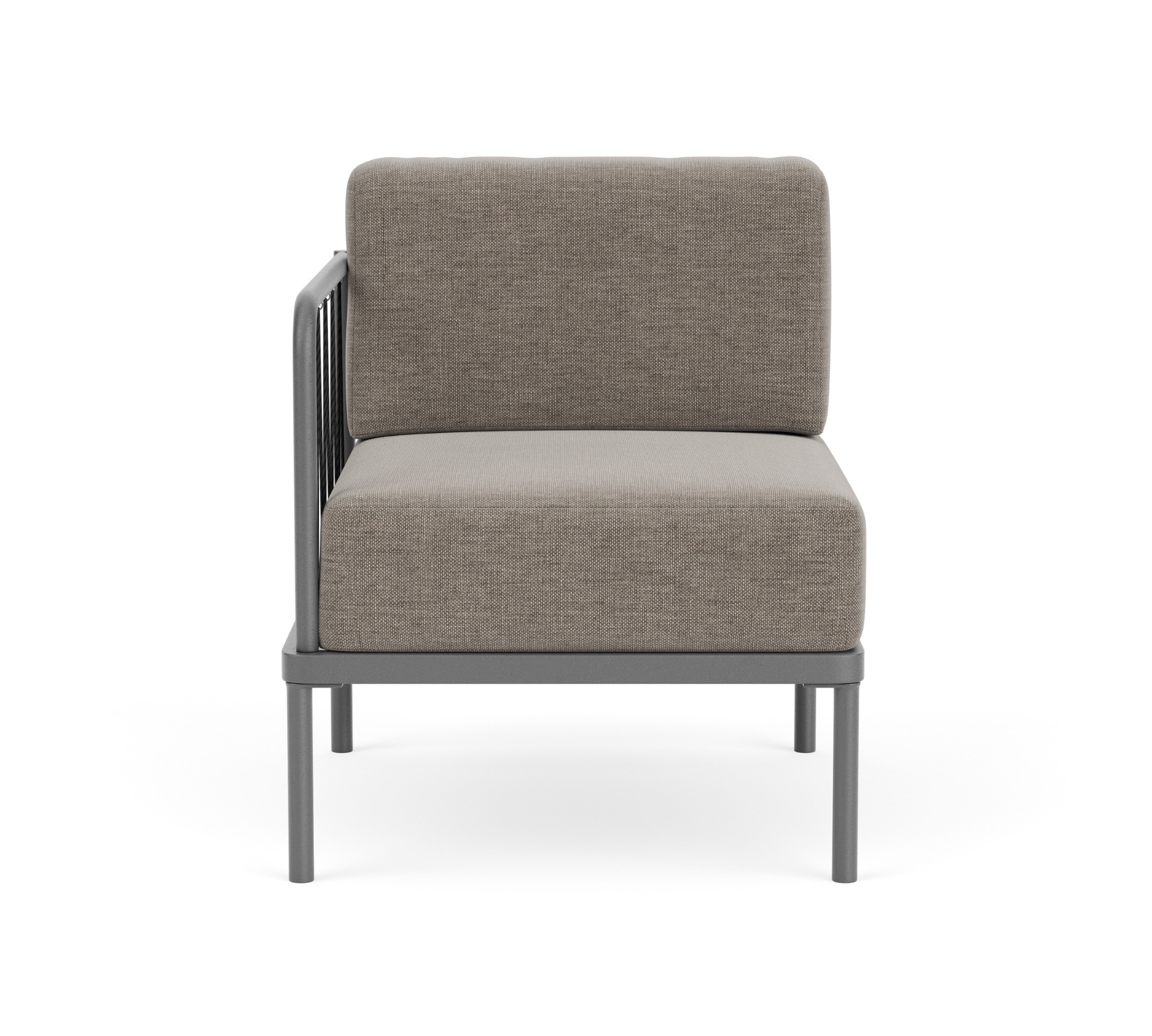 Hadley Outdoor 1-Seater Module Left Sesame