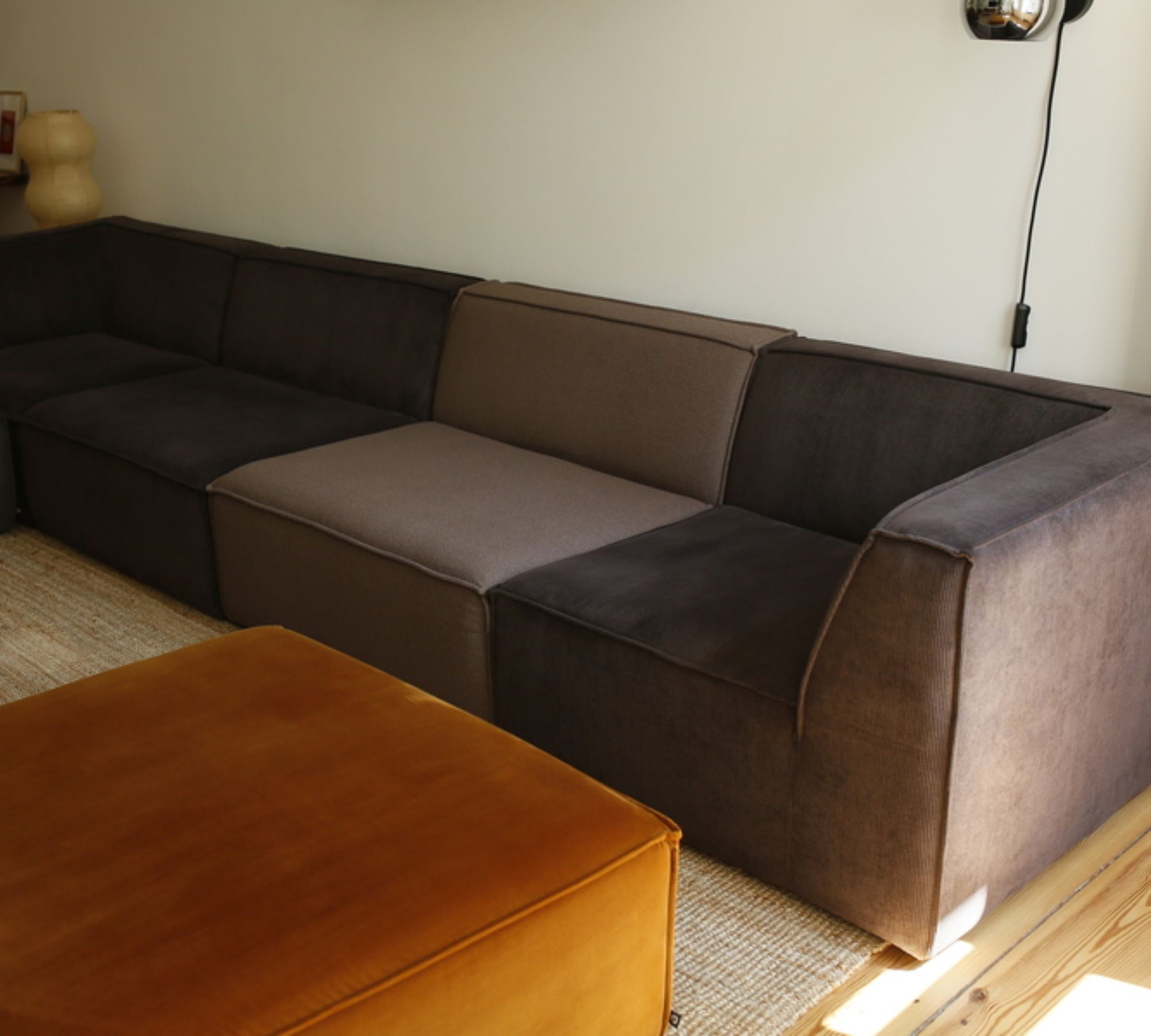 Dane Modulsofa Textil Mehrfarbig