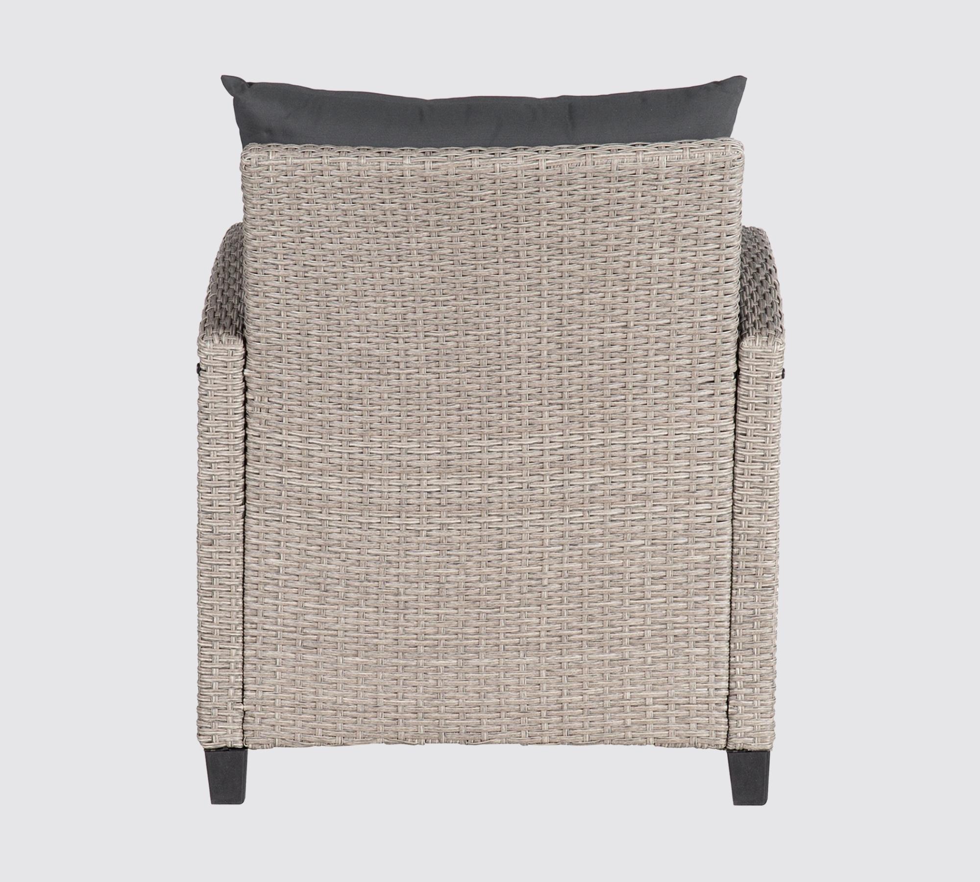 Outdoor Loungesessel Polyrattan Beige