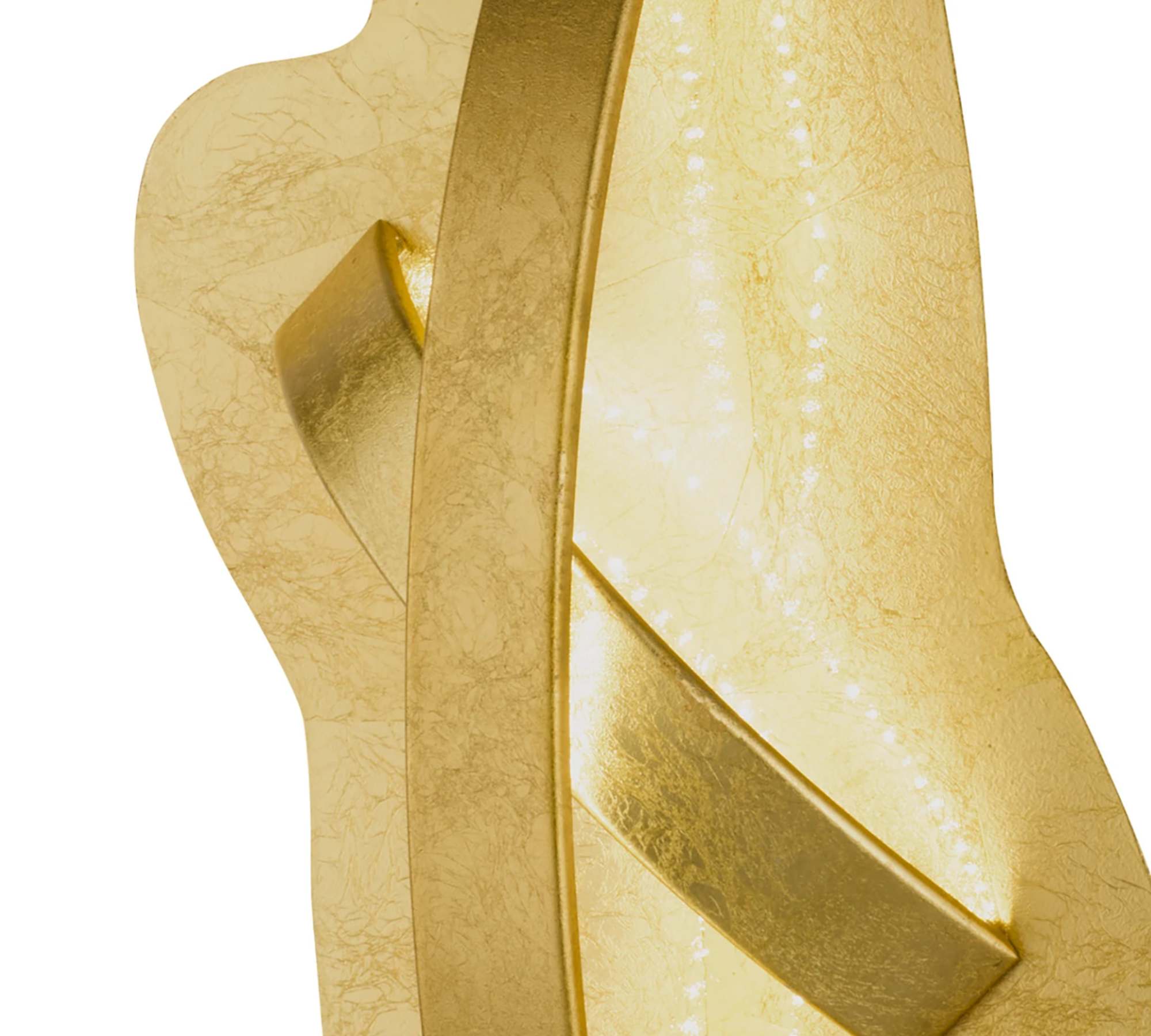 LED Deckenleuchte 1-flammig Metall Gold