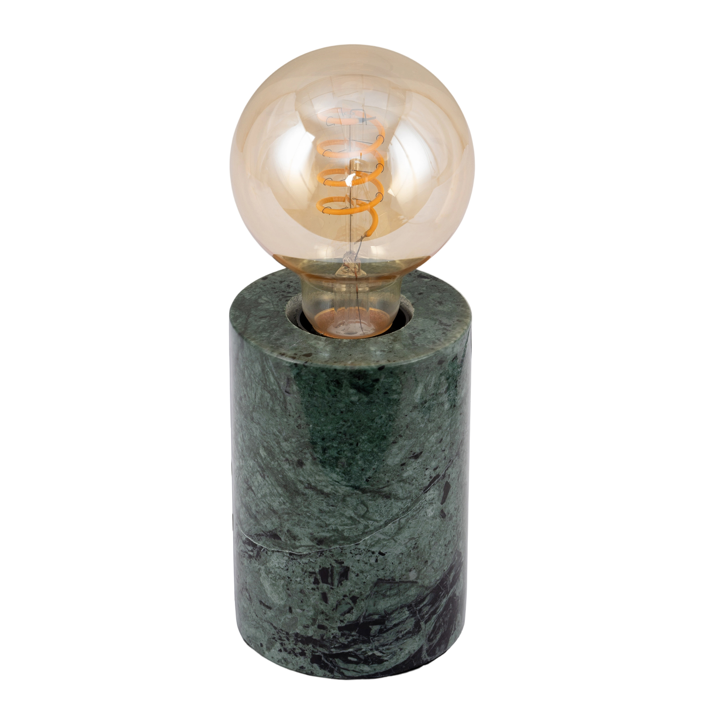Frigid Tischleuchte 1-flammig Marmor Dunkelgrün