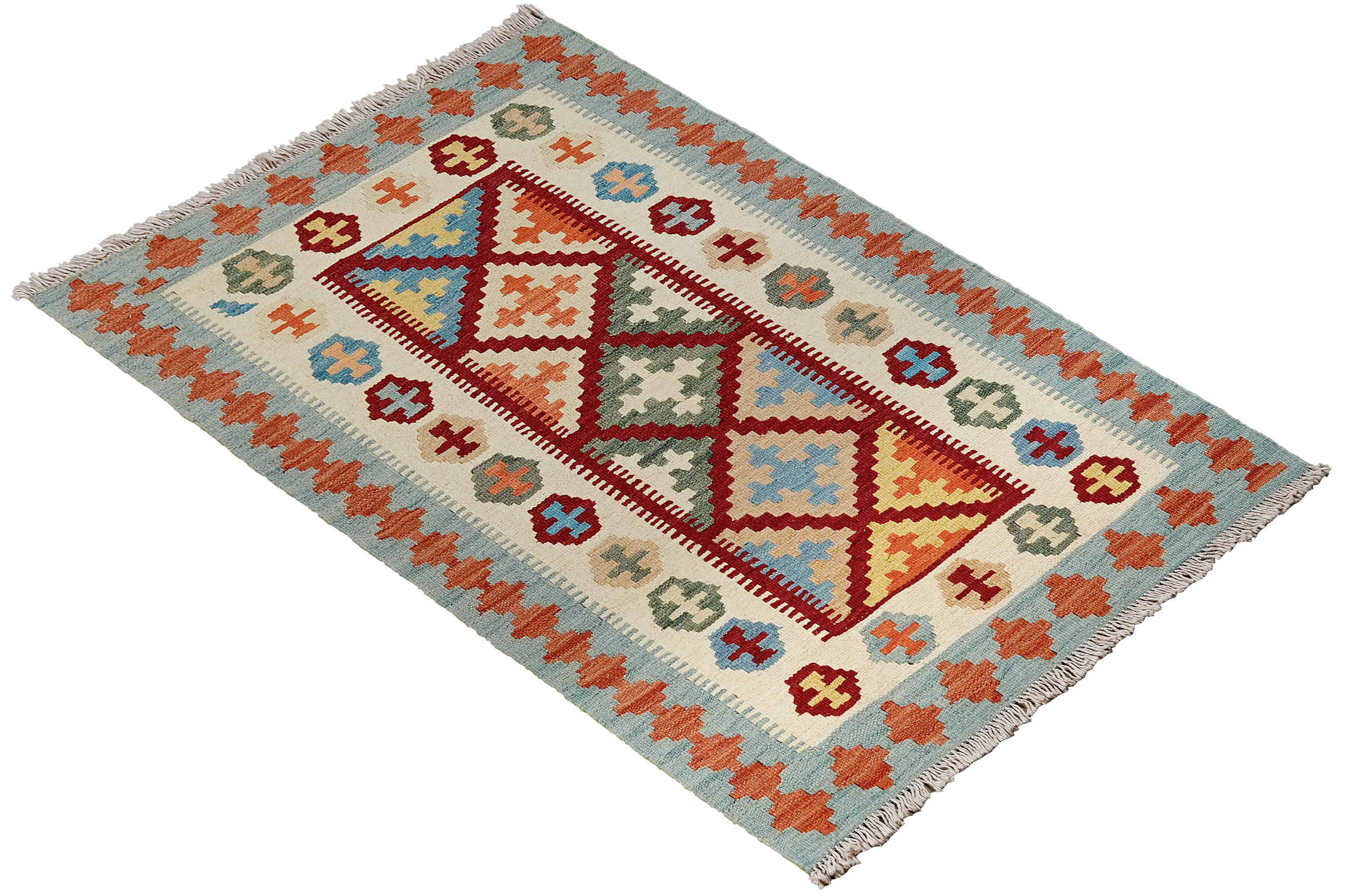 Kilim Gashgai Teppich Mehrfarbig
