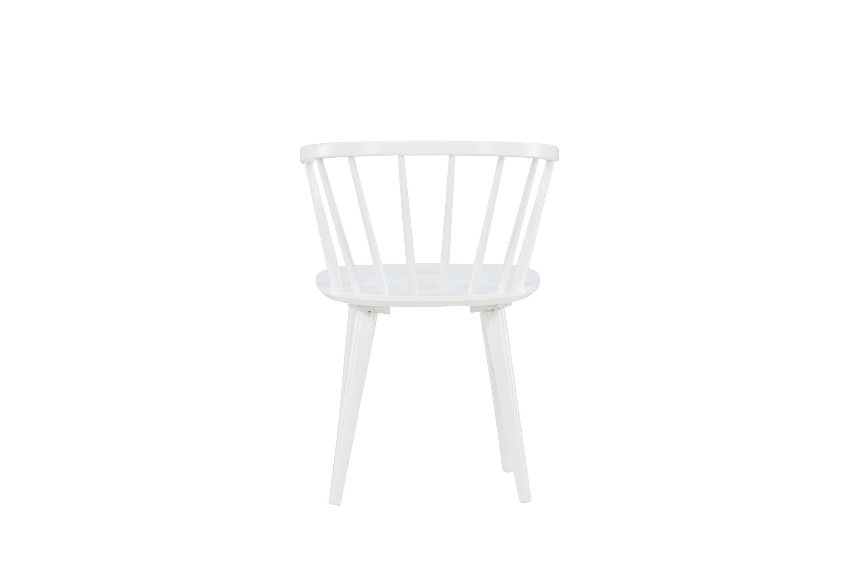 2x Bobby Esszimmerstuhl Kautschukbaum Weiß