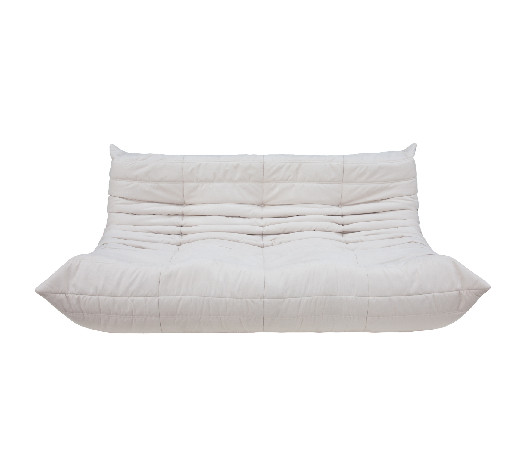 Togo Set (3-Sitzer, 2-Sitzer, Ecksofa) Textil Off-White