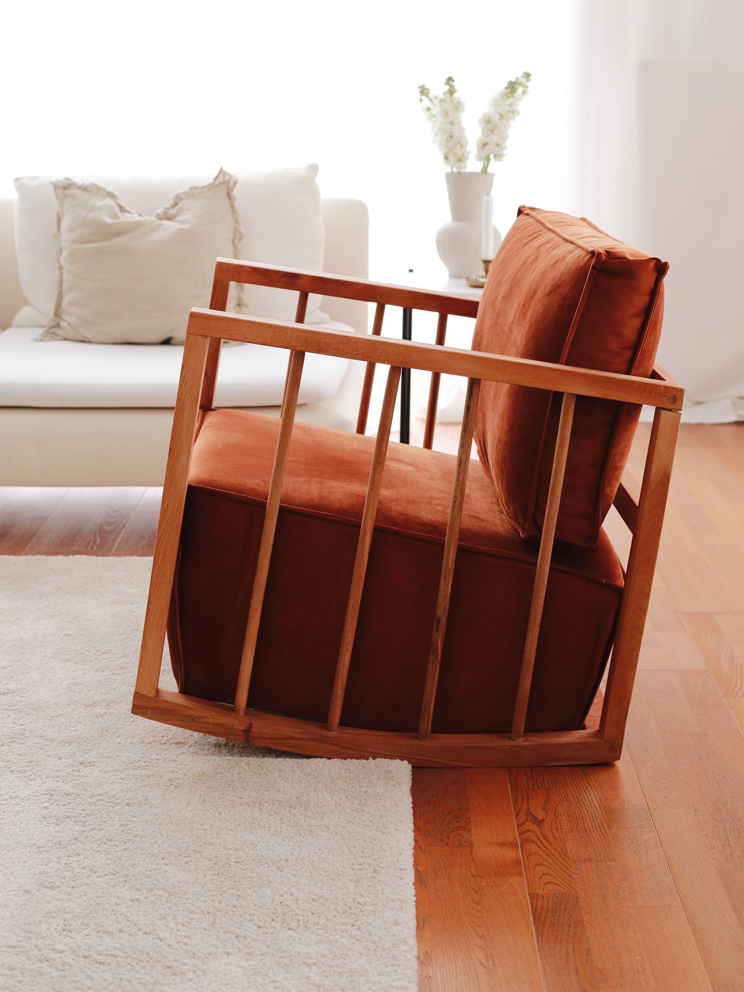 Rocking children's chair Cinnamon brown