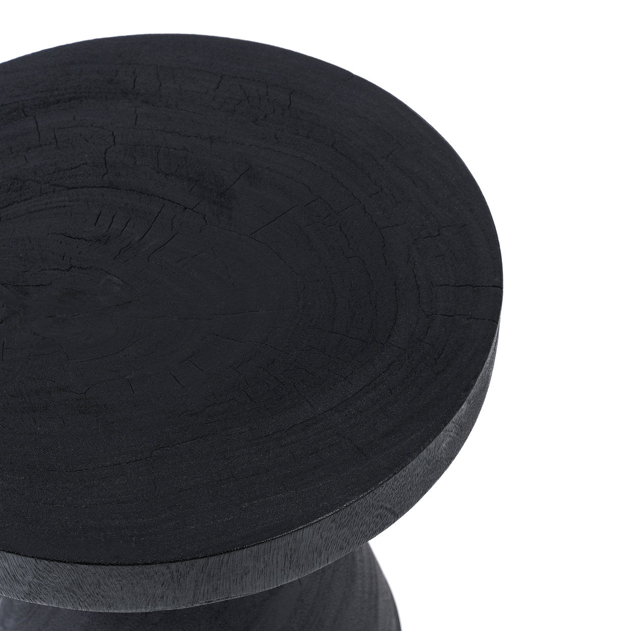 The Gravity Side Table Black ø40cm
