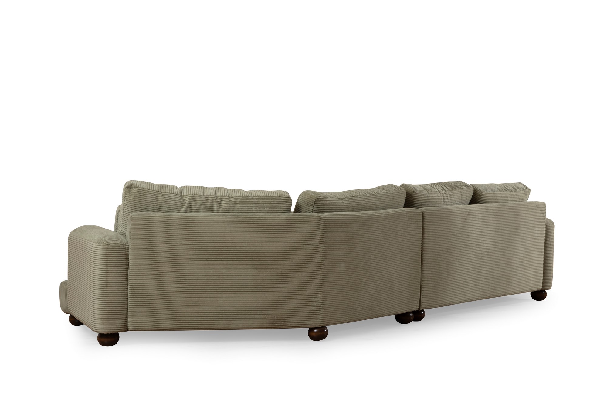 River 4-seater corner sofa Right Green