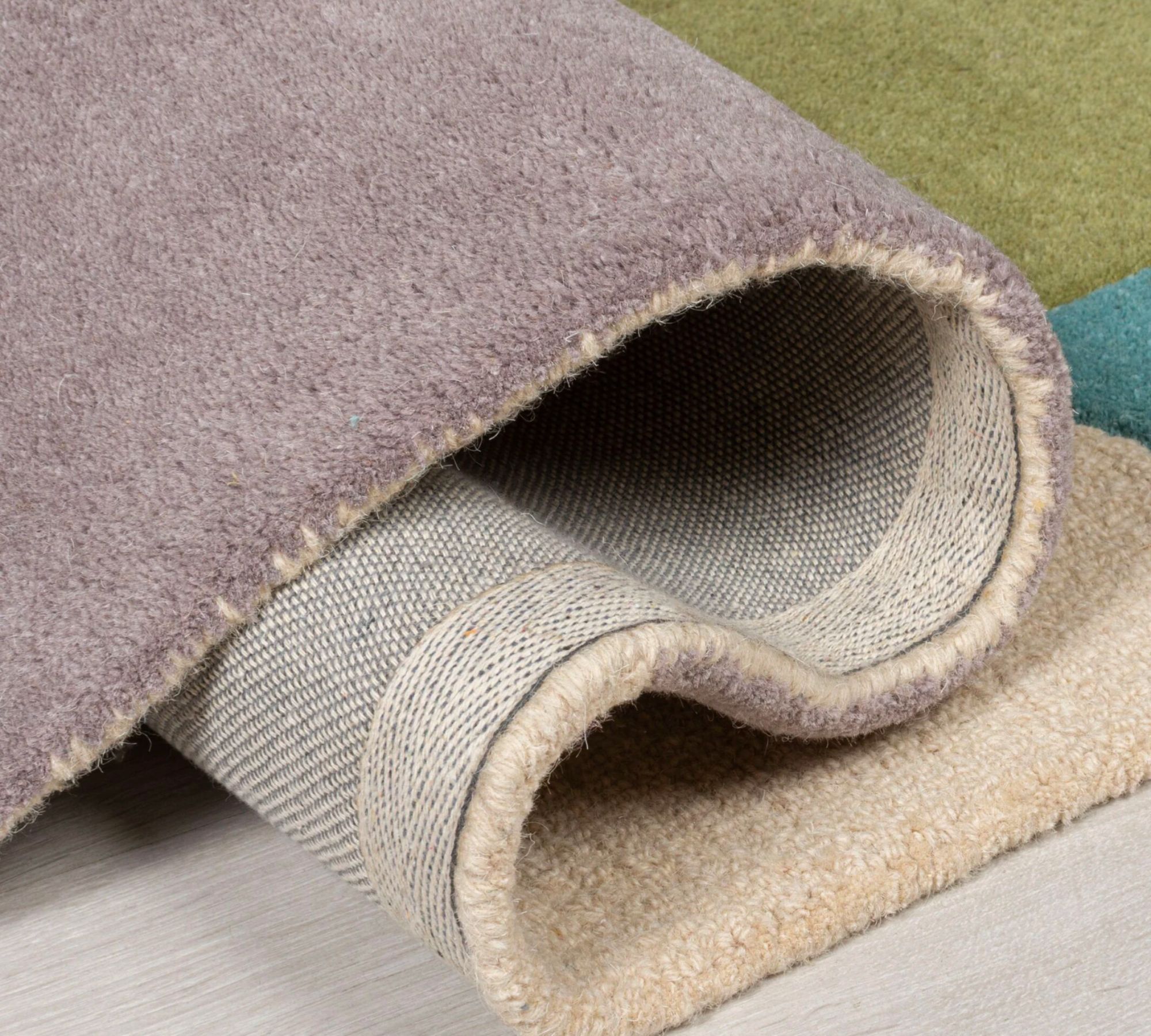 Wollteppich Mehrfarbig 120 cm x 170 cm