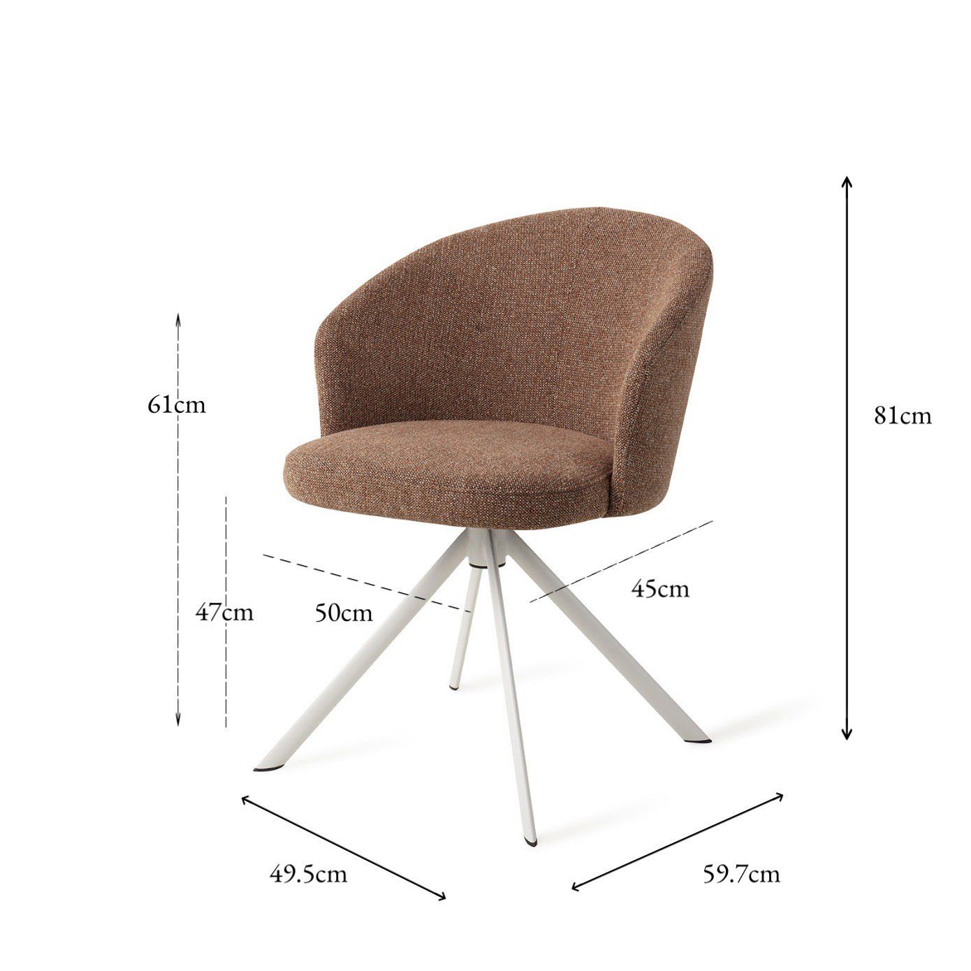 Niimi Esszimmerstuhl Marron