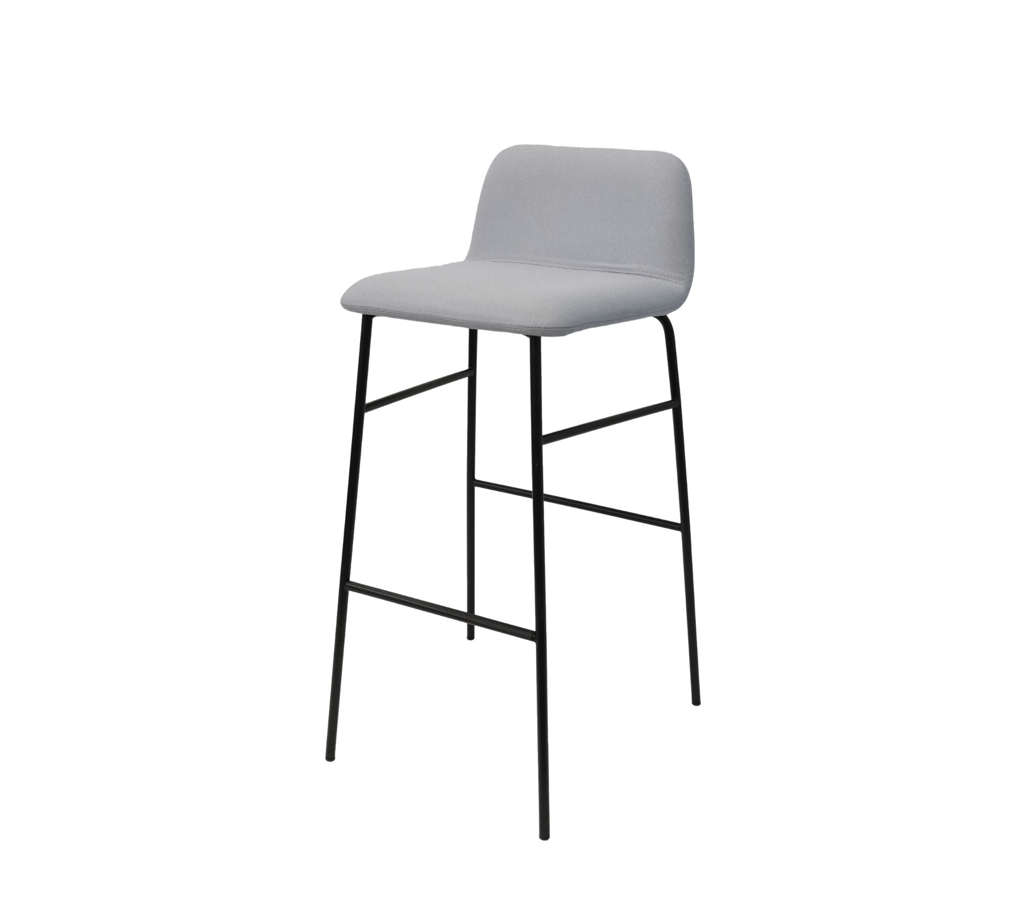 Bardot Met Tu Barstool Metal Textile Grey