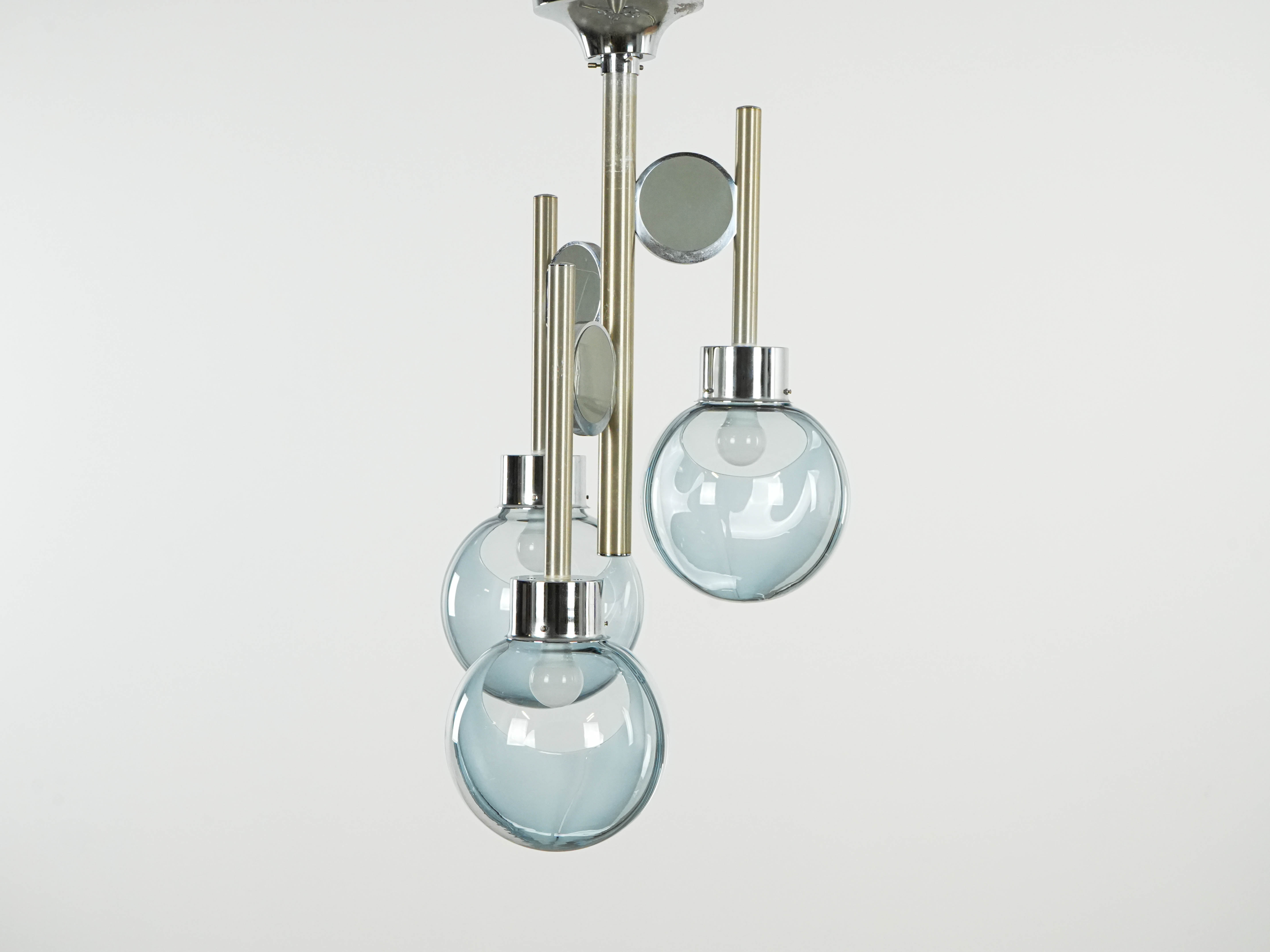 Space Age Kronleuchter Muranoglas 1970er Jahre