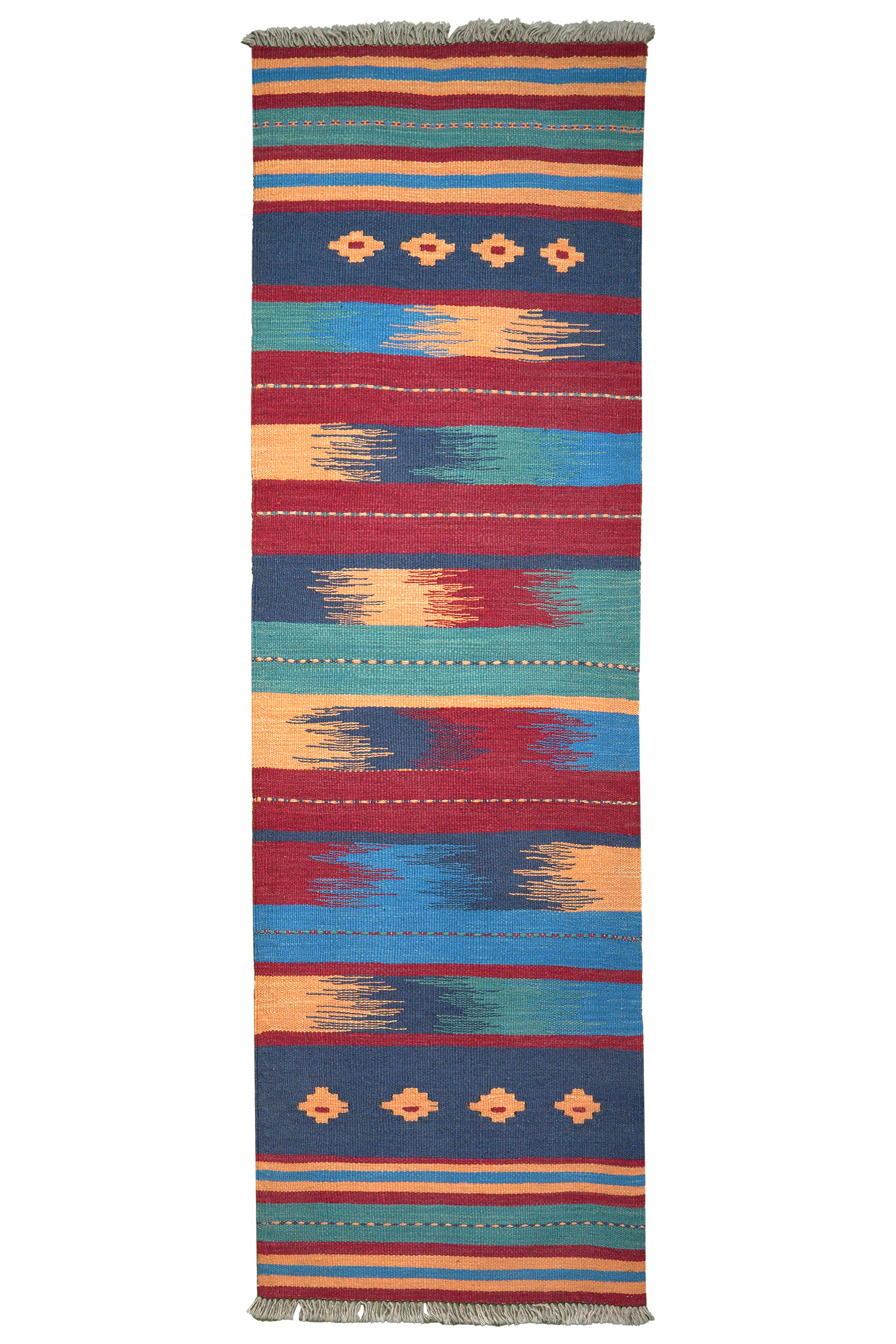 Kilim Gashgai Teppich Wolle Mehrfarbig