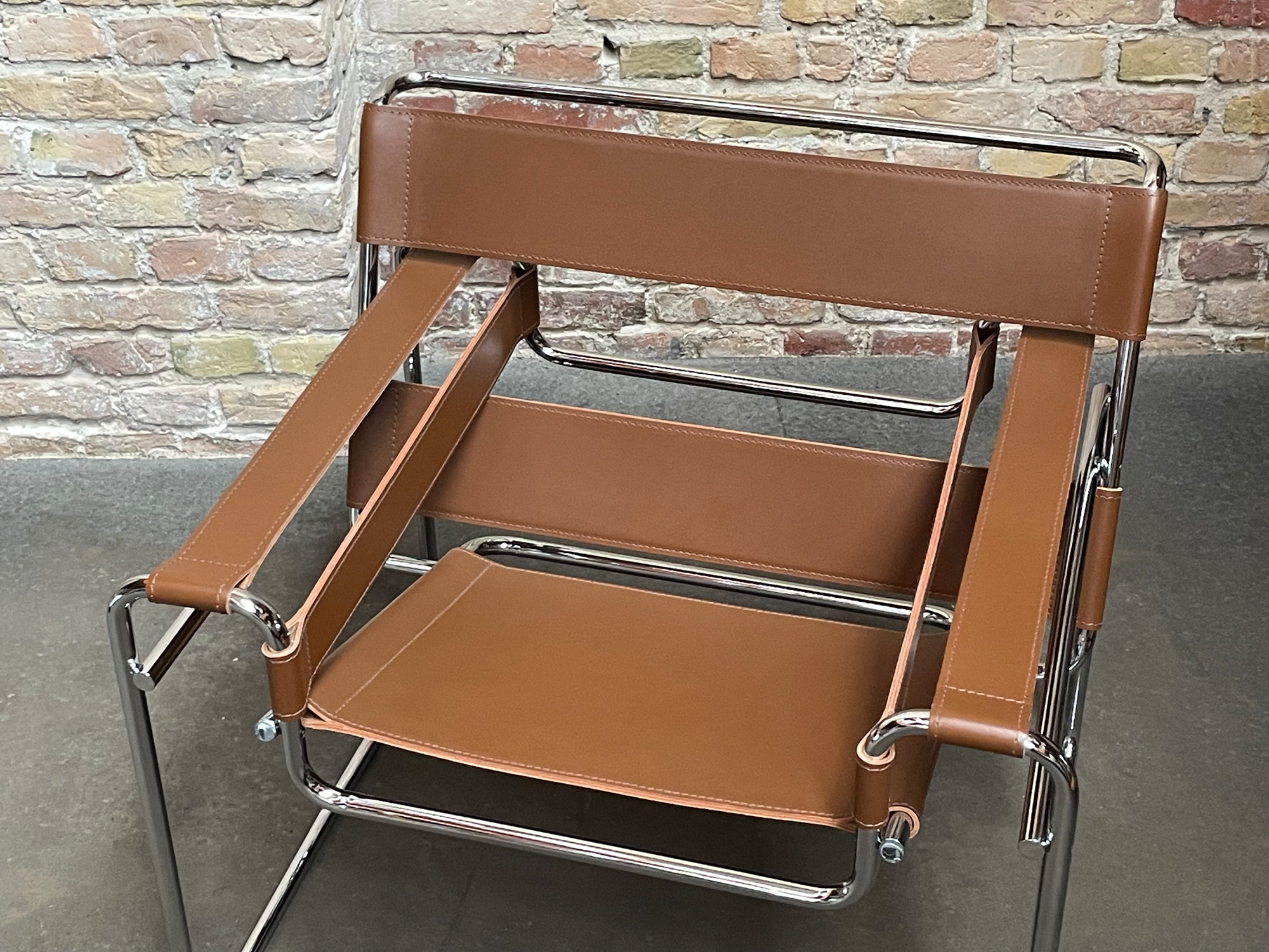 Wassily Chair Stuhl Leder Braun 