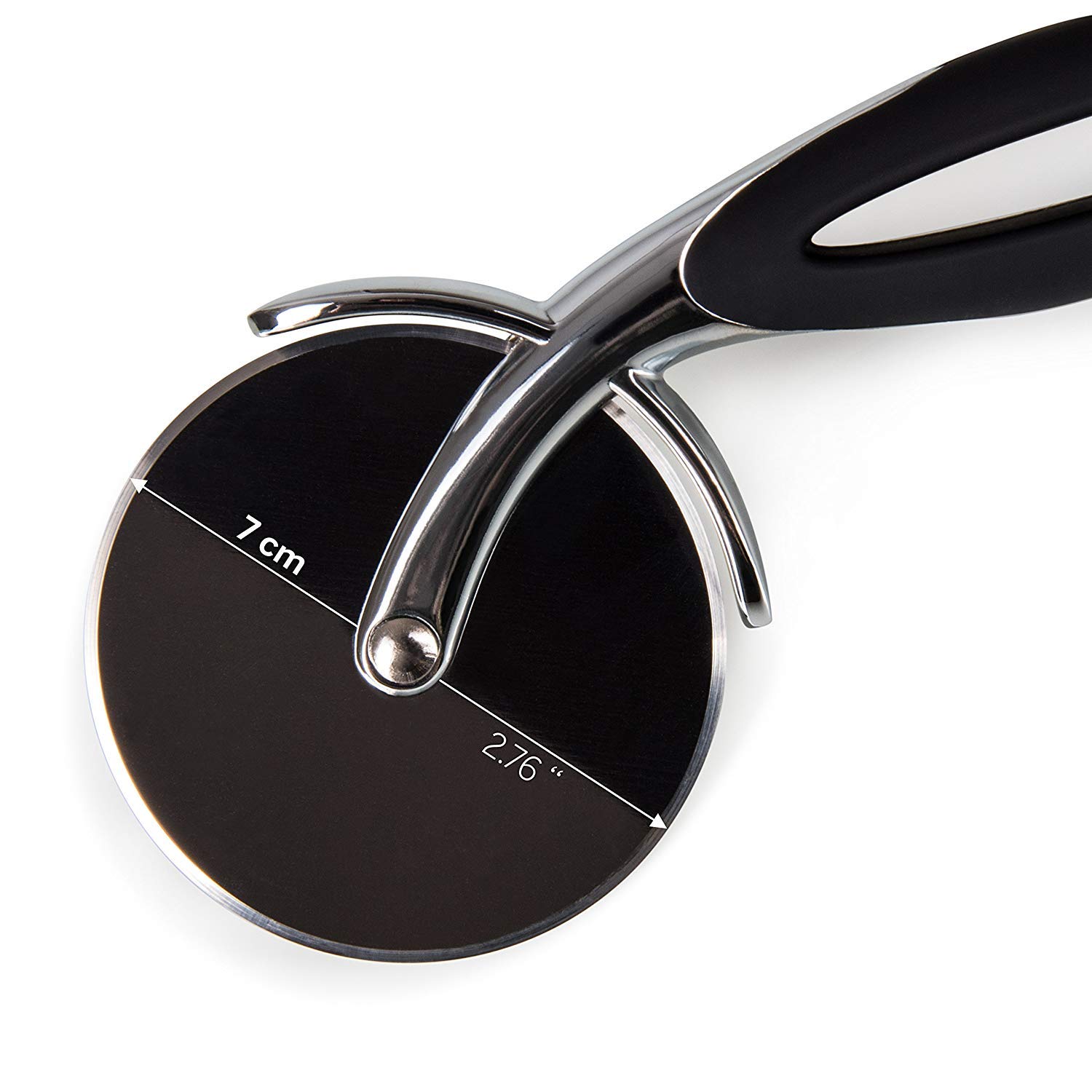 Pizzaroller Edelstahl Silber