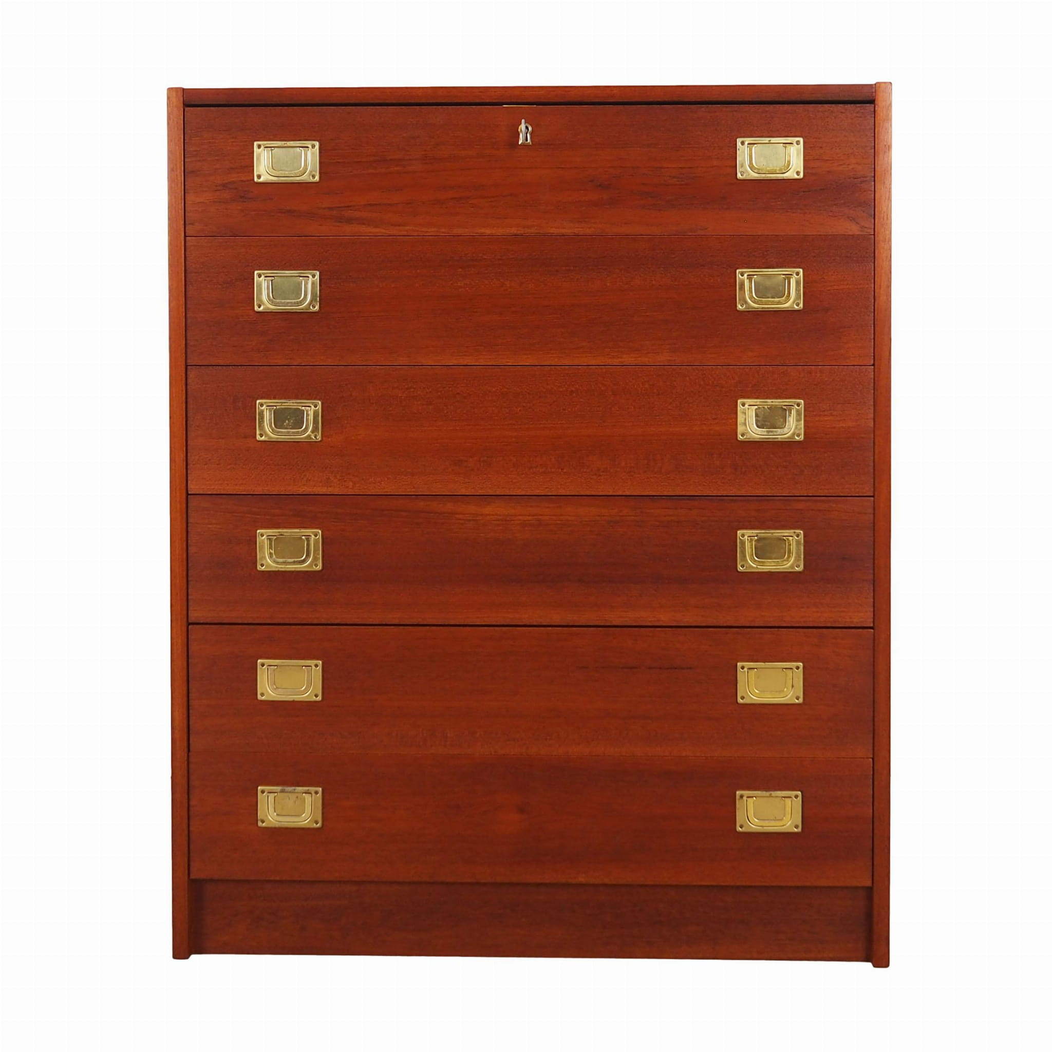 Vintage Chest of Drawers Teak Wood Brown 1960s