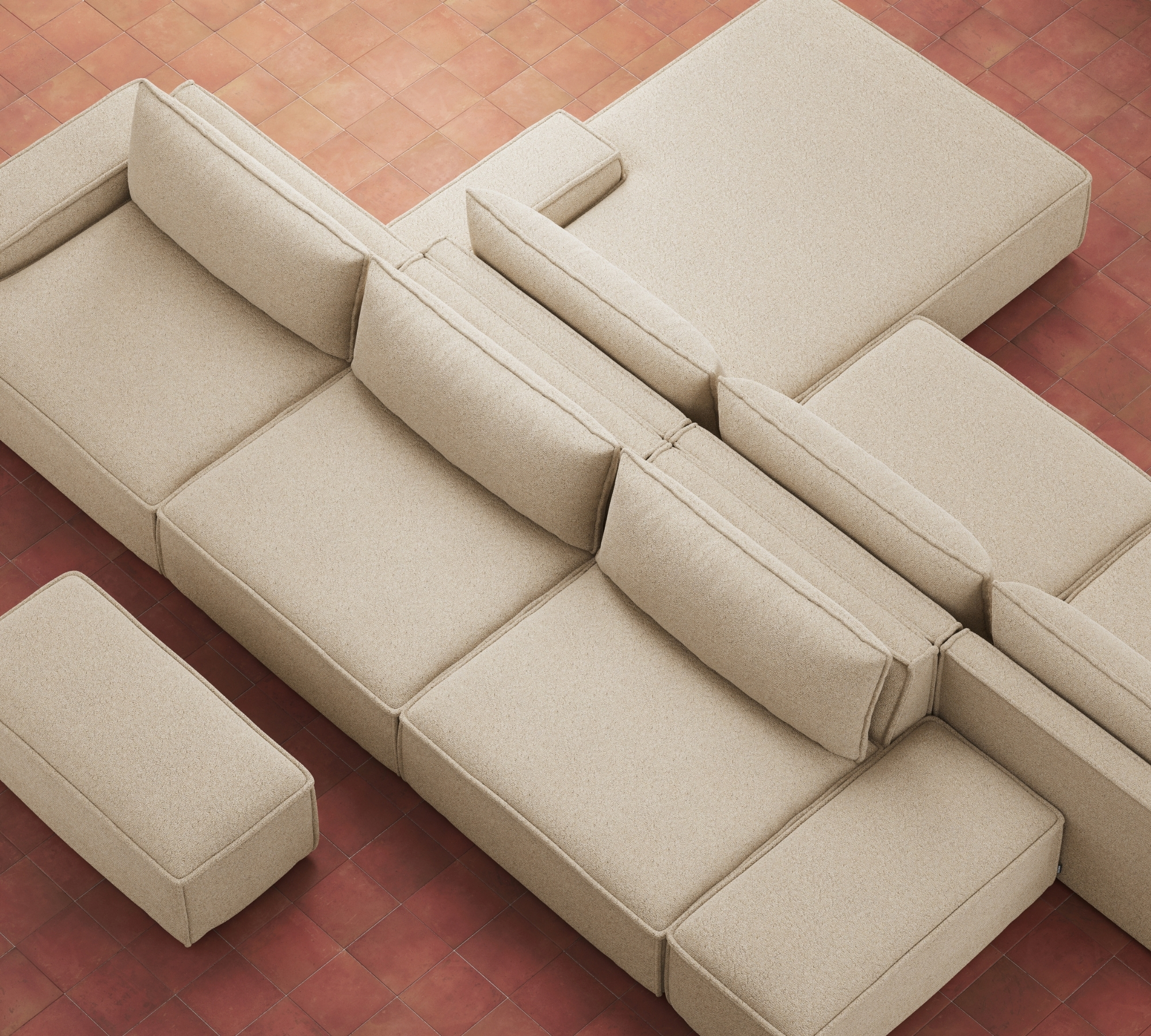 Daphne 1-Sitzer Modul Mark Sand