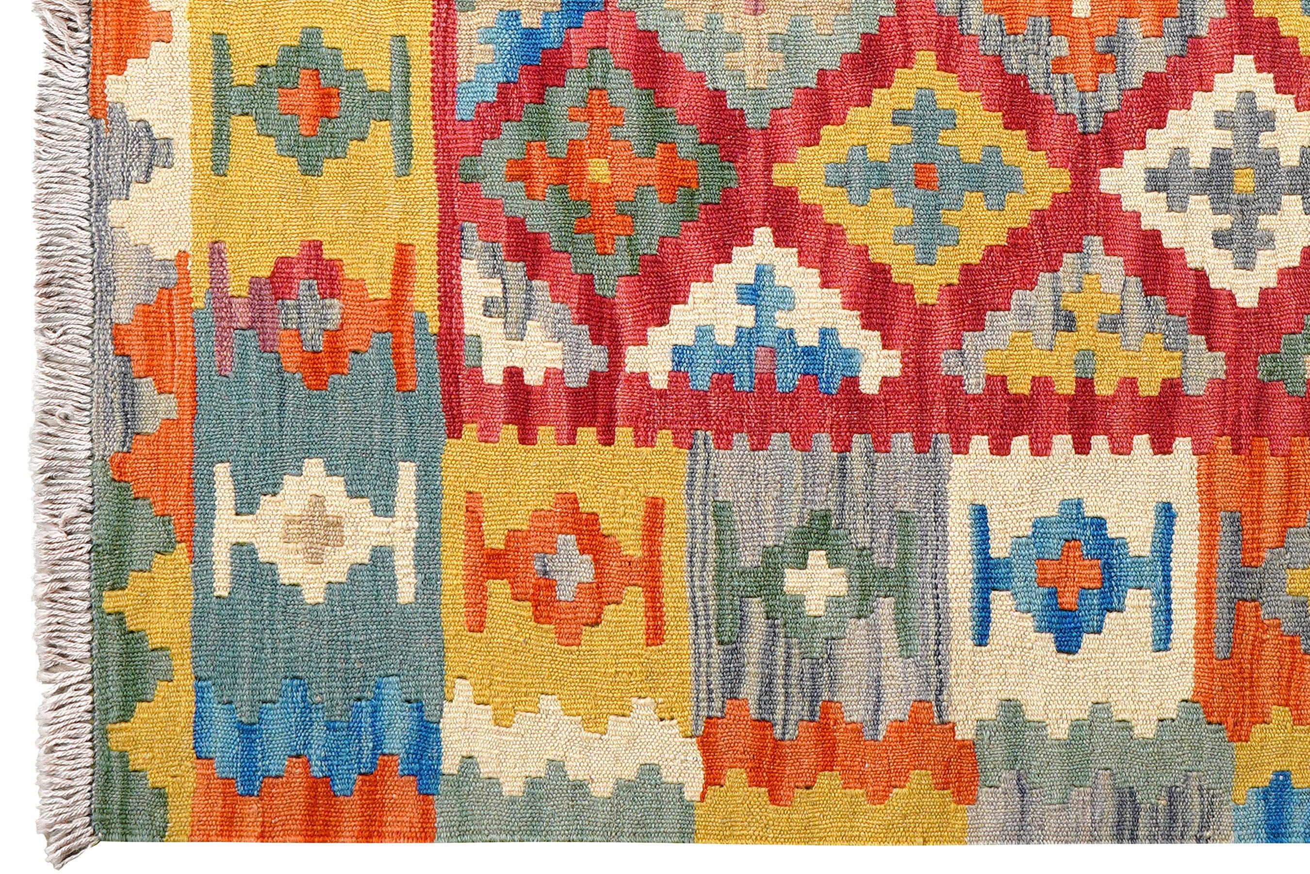 Kilim Gashgai Teppich Mehrfarbig