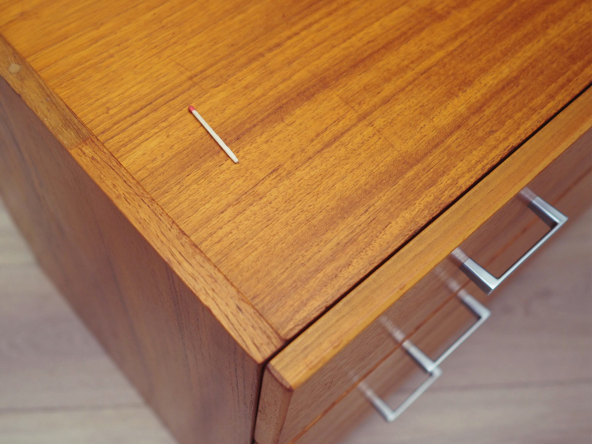 Vintage chest of drawers teak brown 1990s