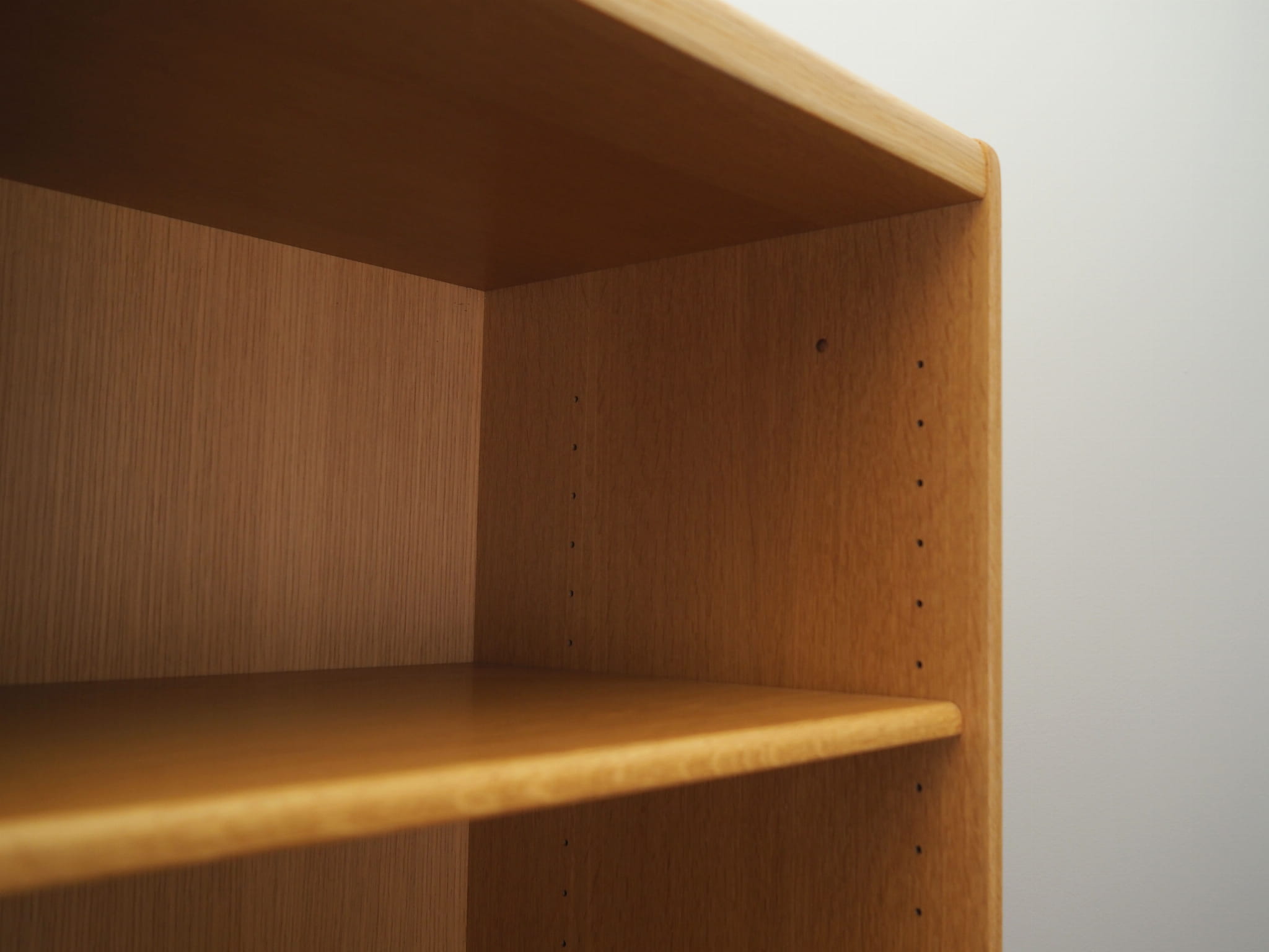 Vintage bookshelf, ash wood, brown, 1960s