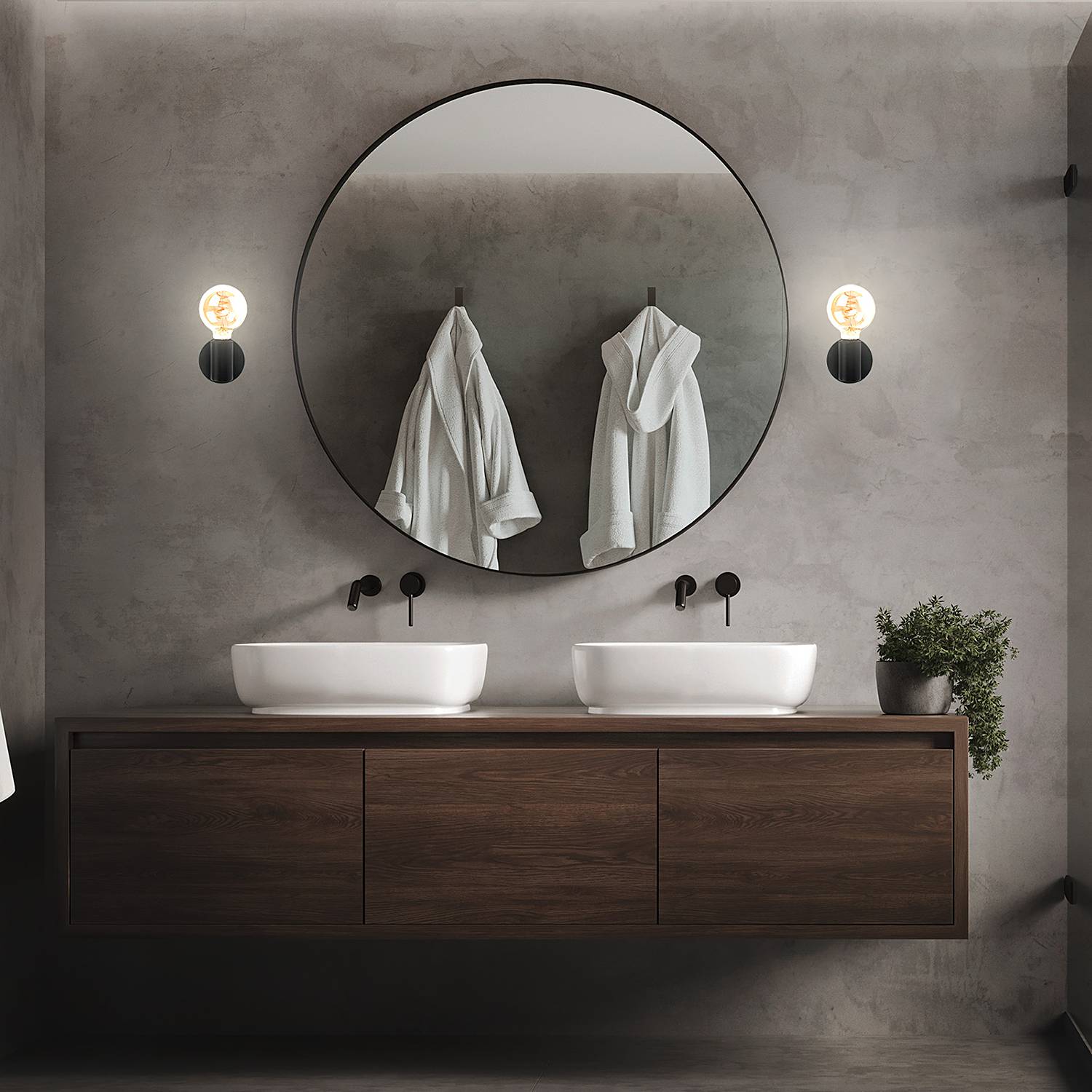 Wall lamp Tillola Black