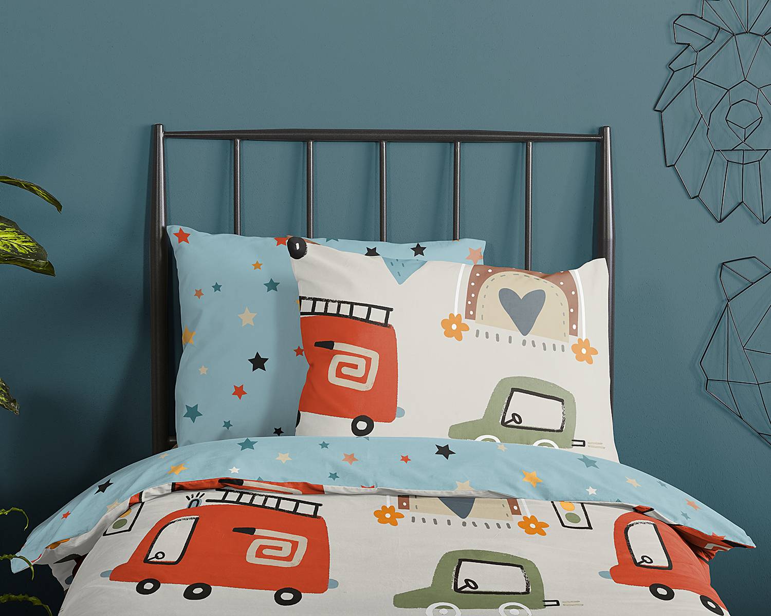 Kids' bed linen Cars Cotton Multicolor