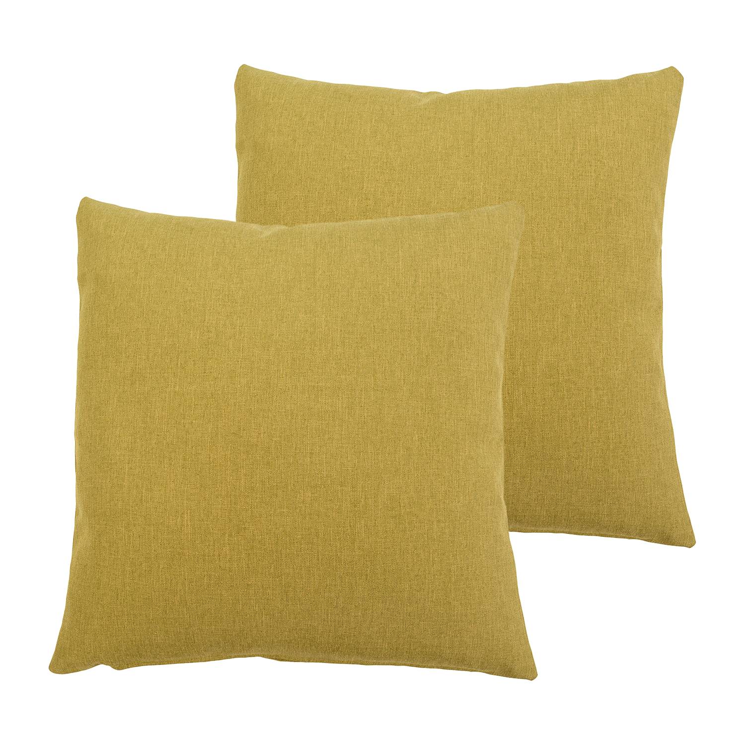 2x Milano Kissenbezug Kunstfaser Khaki 50 x 50 cm