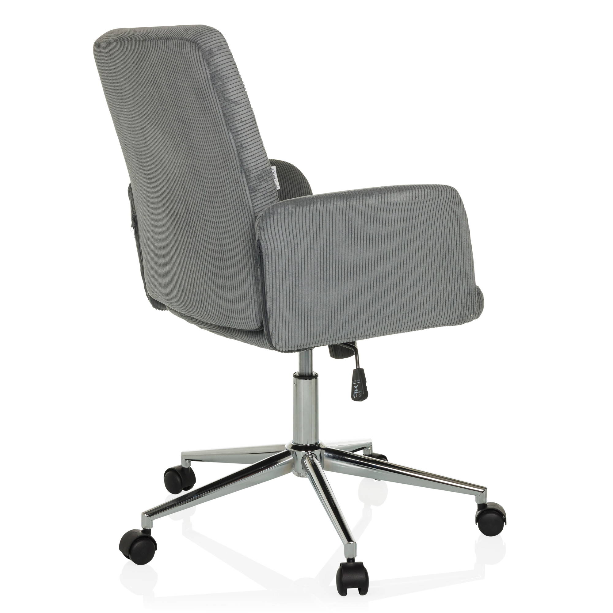 SOLAO CORD Office chair Swivel with casters Cord-look Grey