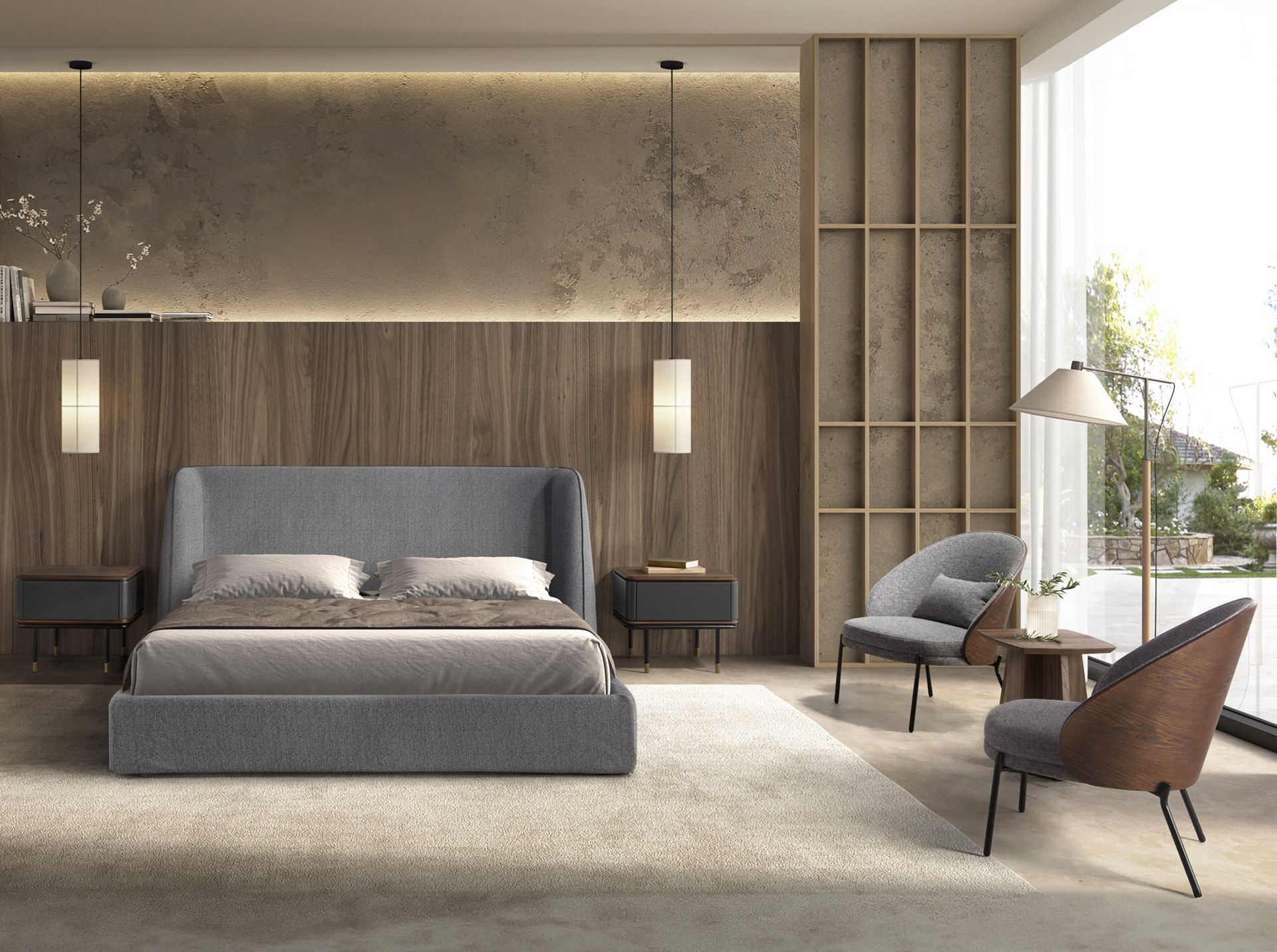 Armchair Textile Grey