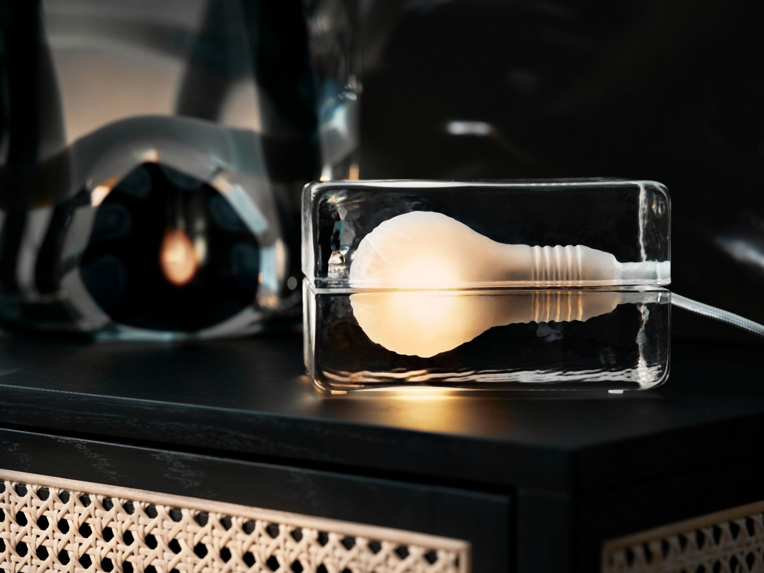 Block Lamp Schwarz