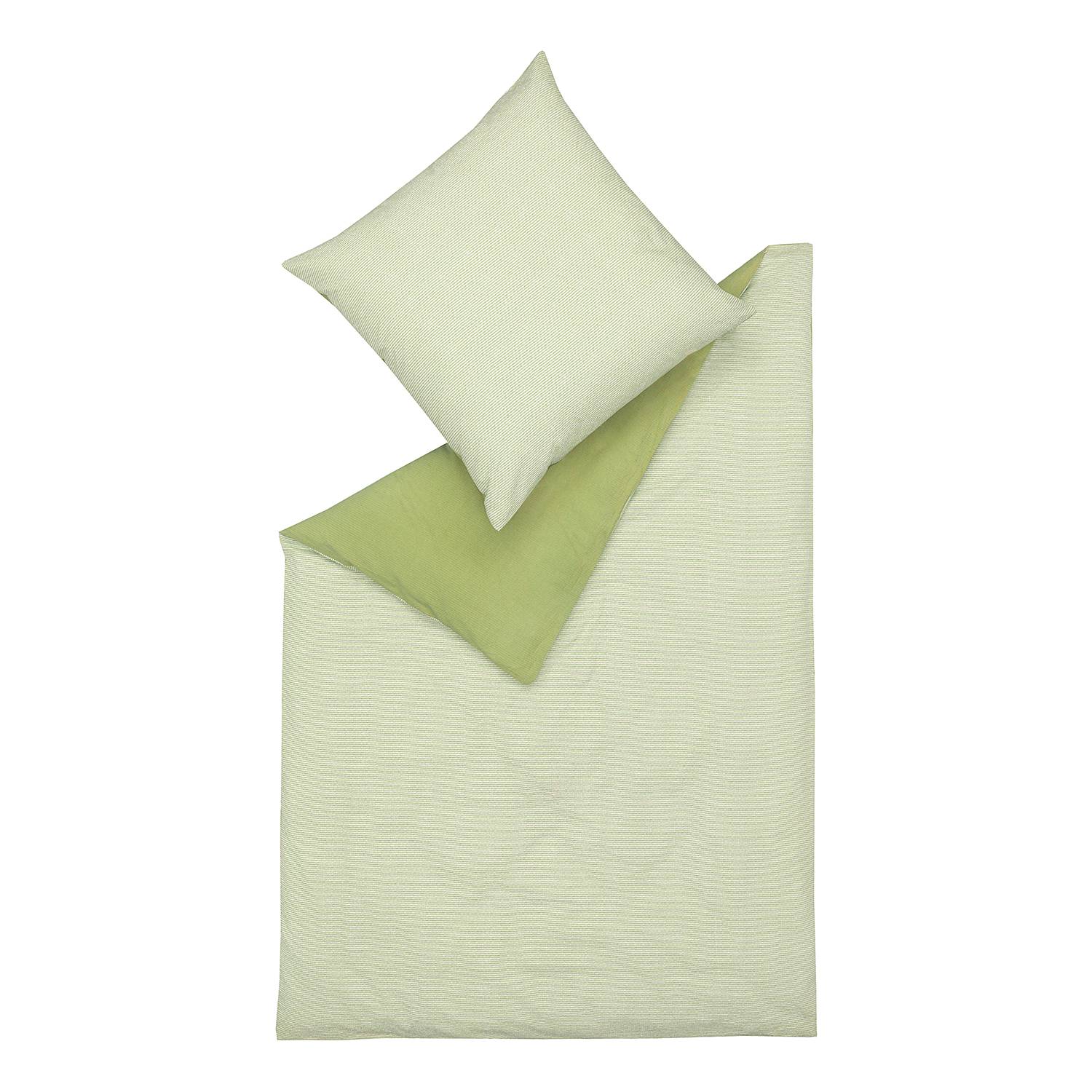 Bed linen set Caja Cotton Seersucker Green 155 x 220 cm