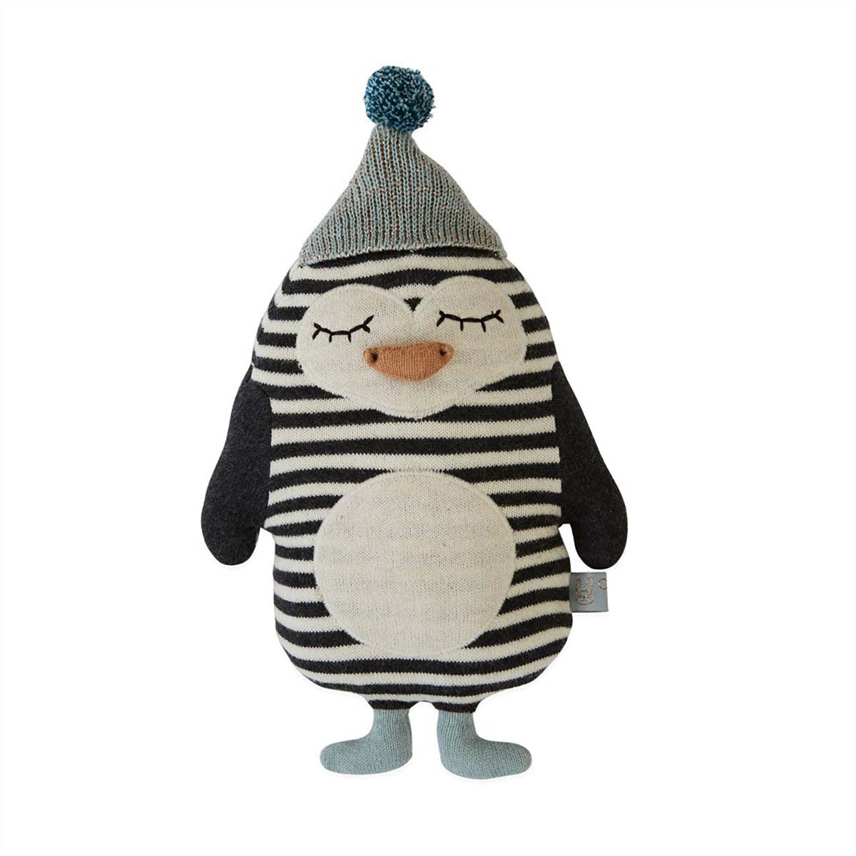 Pinguin Kuscheltier Baumwolle Polyester Schwarz Weiß