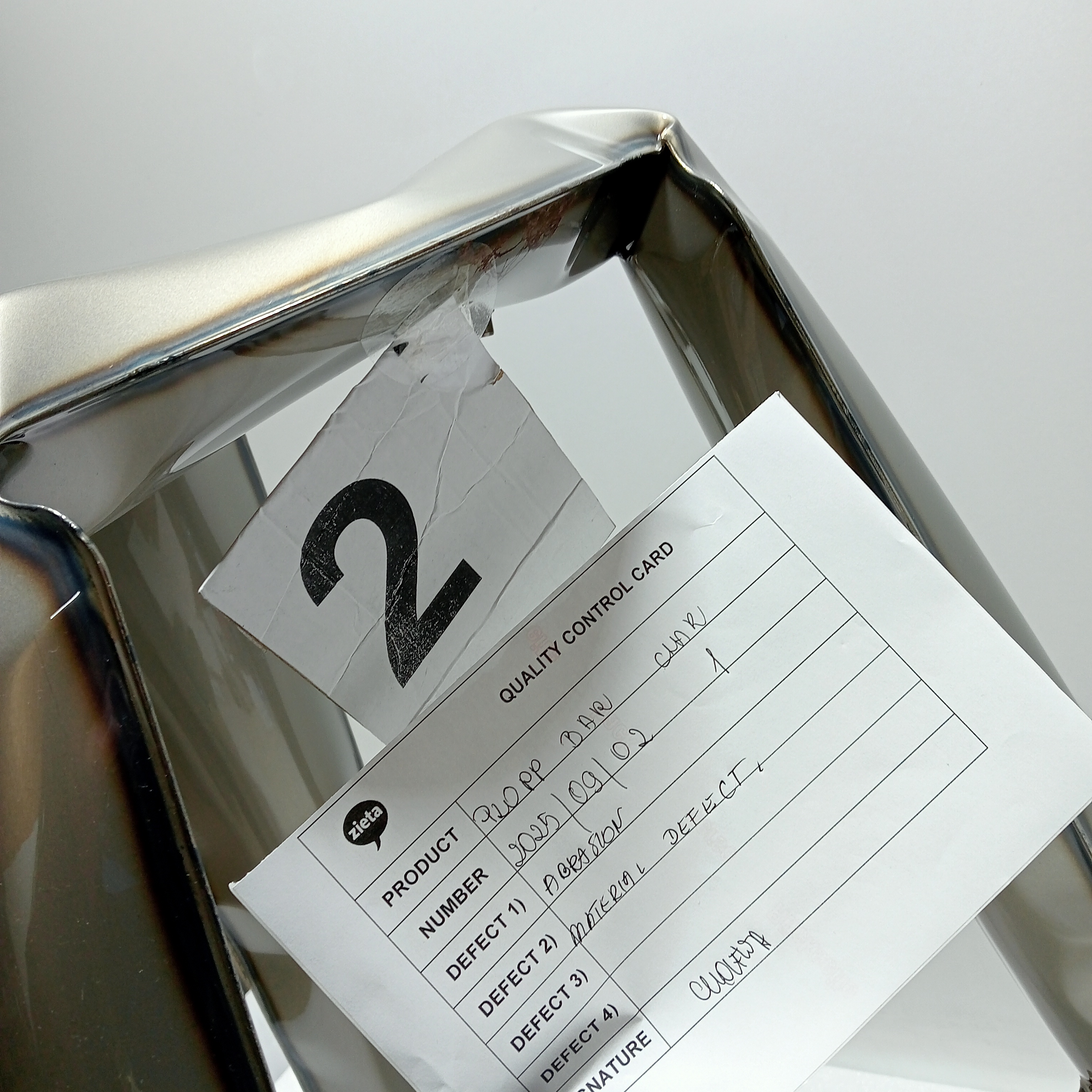 Plopp Stool Steel Raw Painted