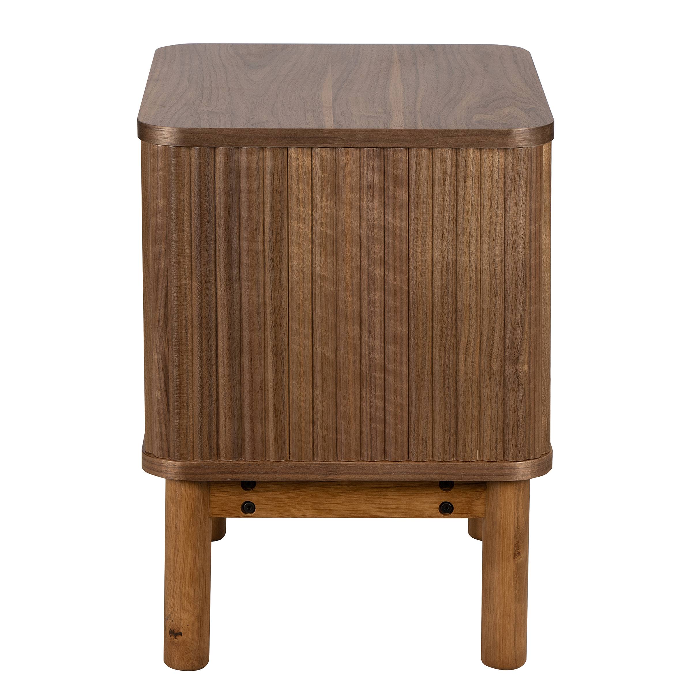 Strai Nachtkommode Furnierte Eiche Braun