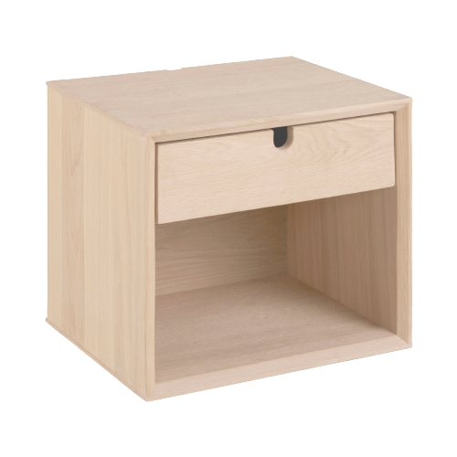 Lund Nachttisch Holz Beige 