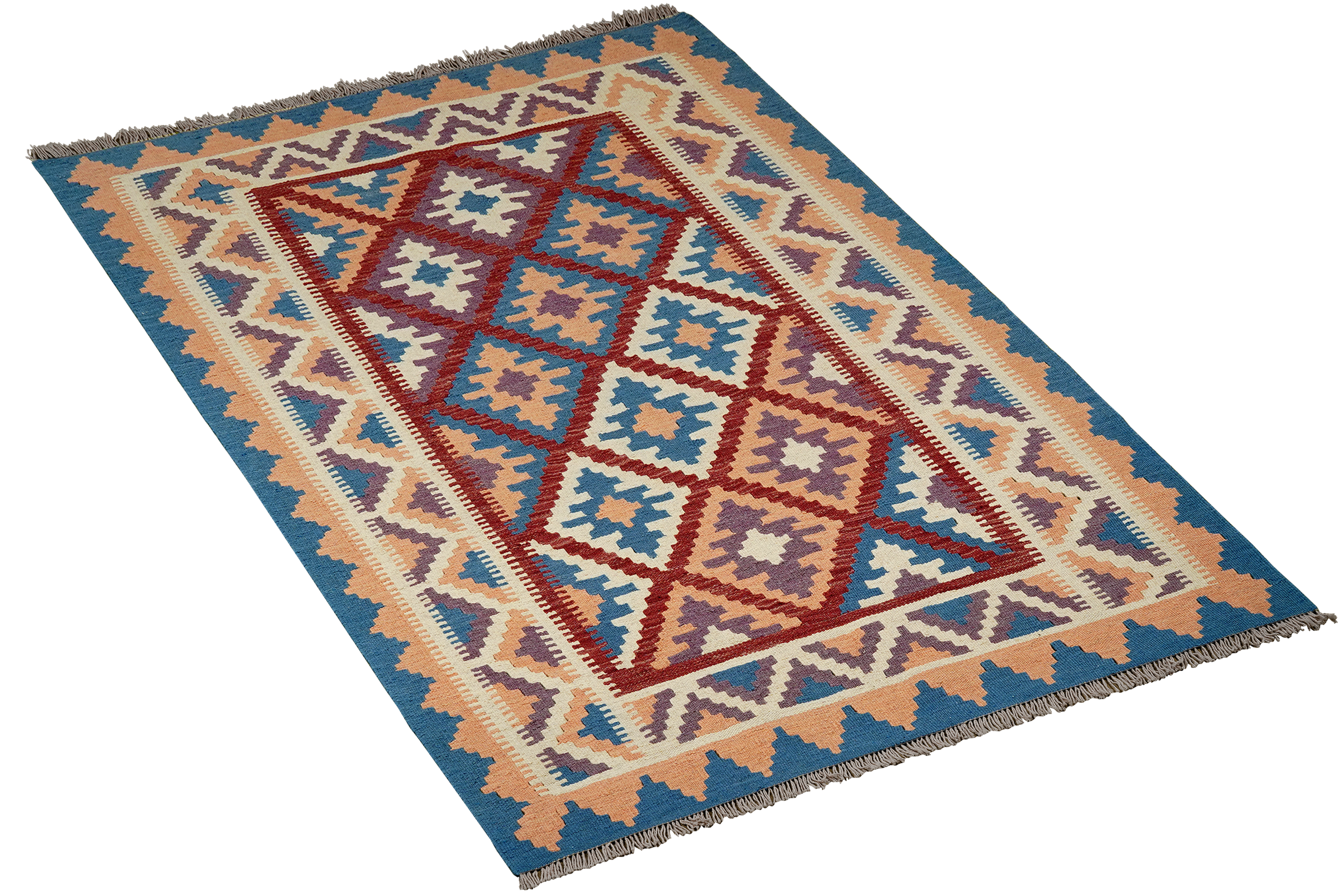 Kilim Gashgai Teppich Wolle Mehrfarbig