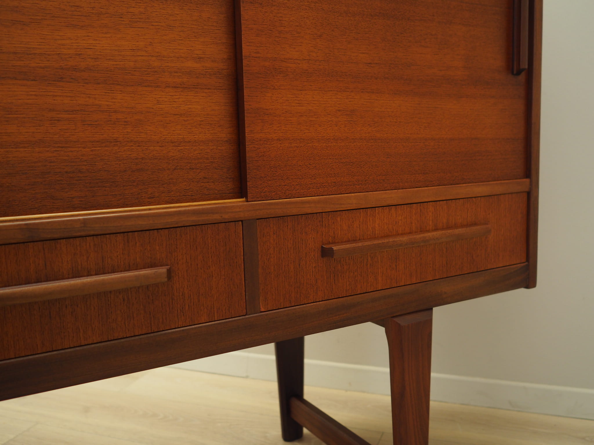 Vintage sideboard teak wood brown 1960s